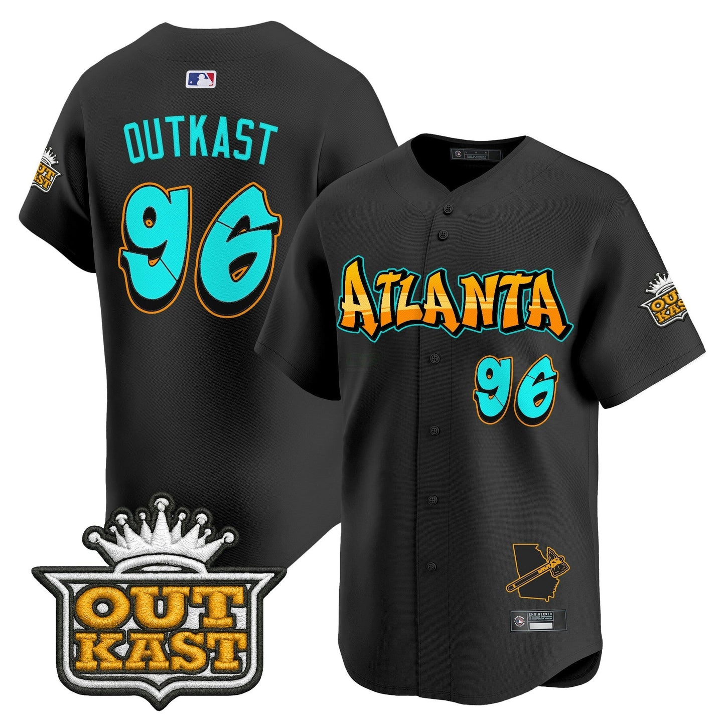 Camisa MLB Men’s Atlanta ‘Graffiti A-Town Edition’ Vapor Premier Limited Jersey
