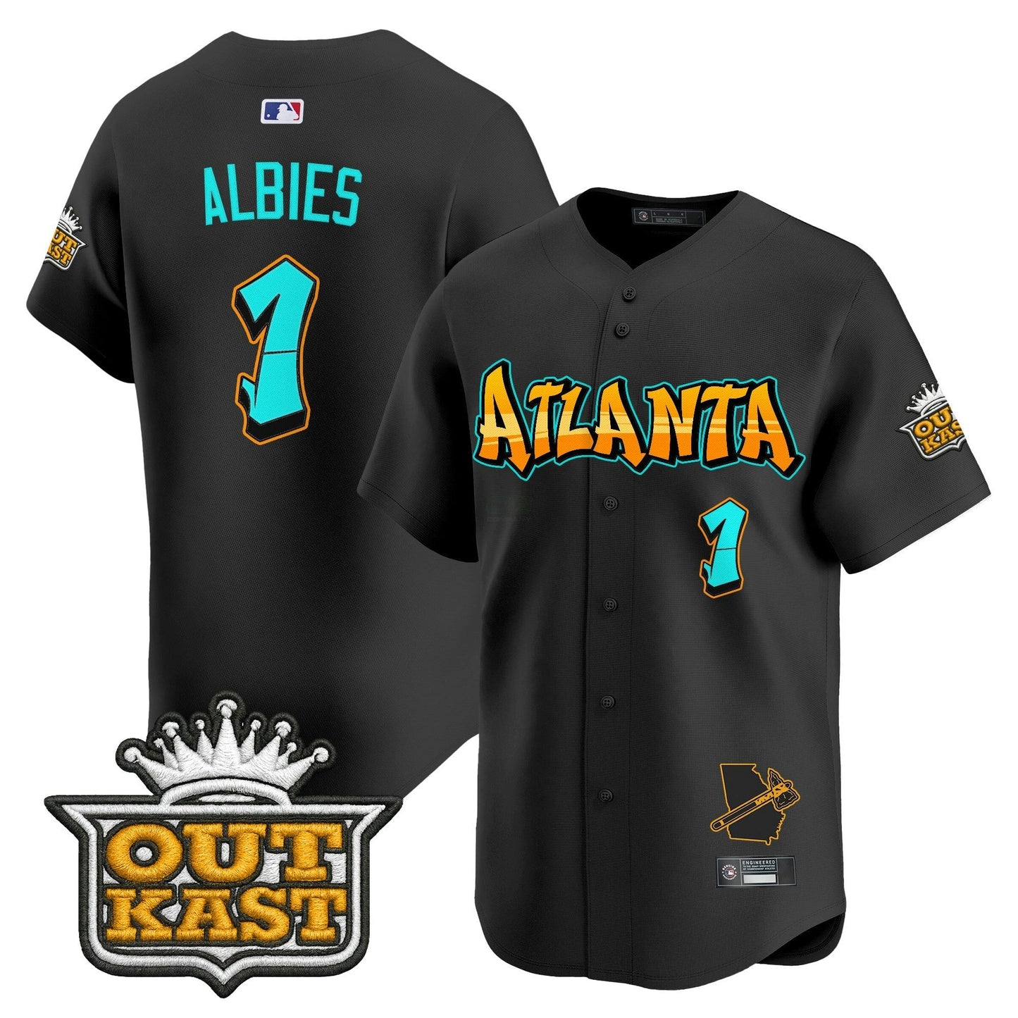 Camisa MLB Men’s Atlanta ‘Graffiti A-Town Edition’ Vapor Premier Limited Jersey