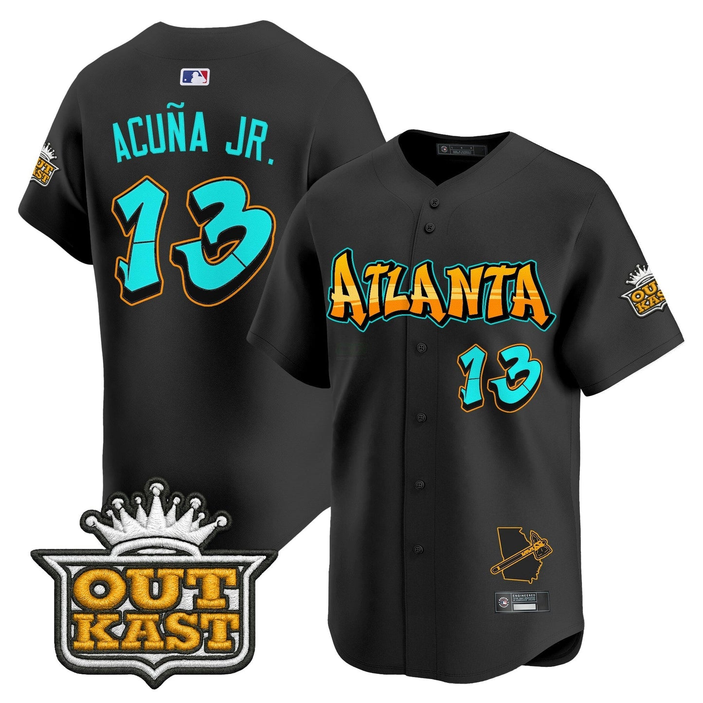 Camisa MLB Men’s Atlanta ‘Graffiti A-Town Edition’ Vapor Premier Limited Jersey