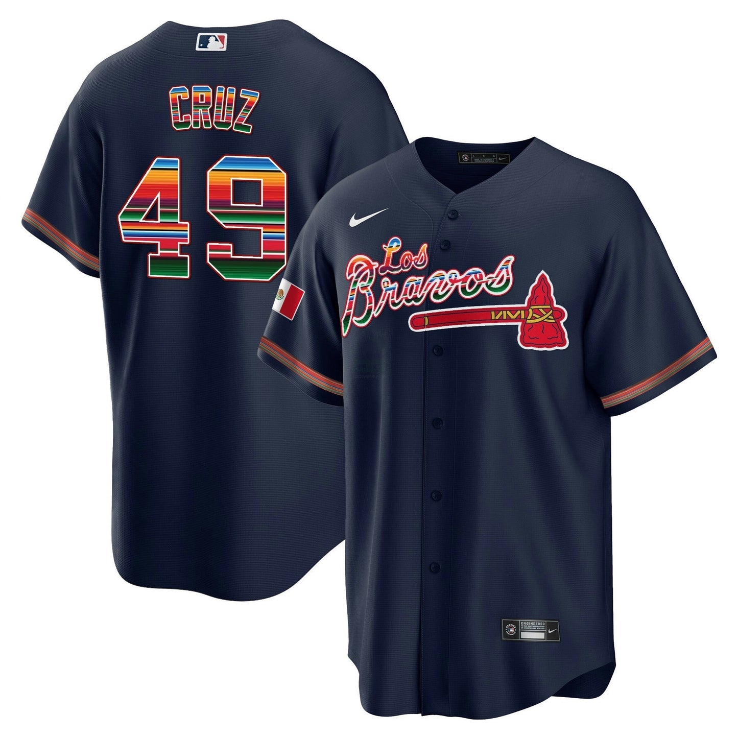 Camisa MLB Men’s Atlanta Los Bravos Mexico Jersey
