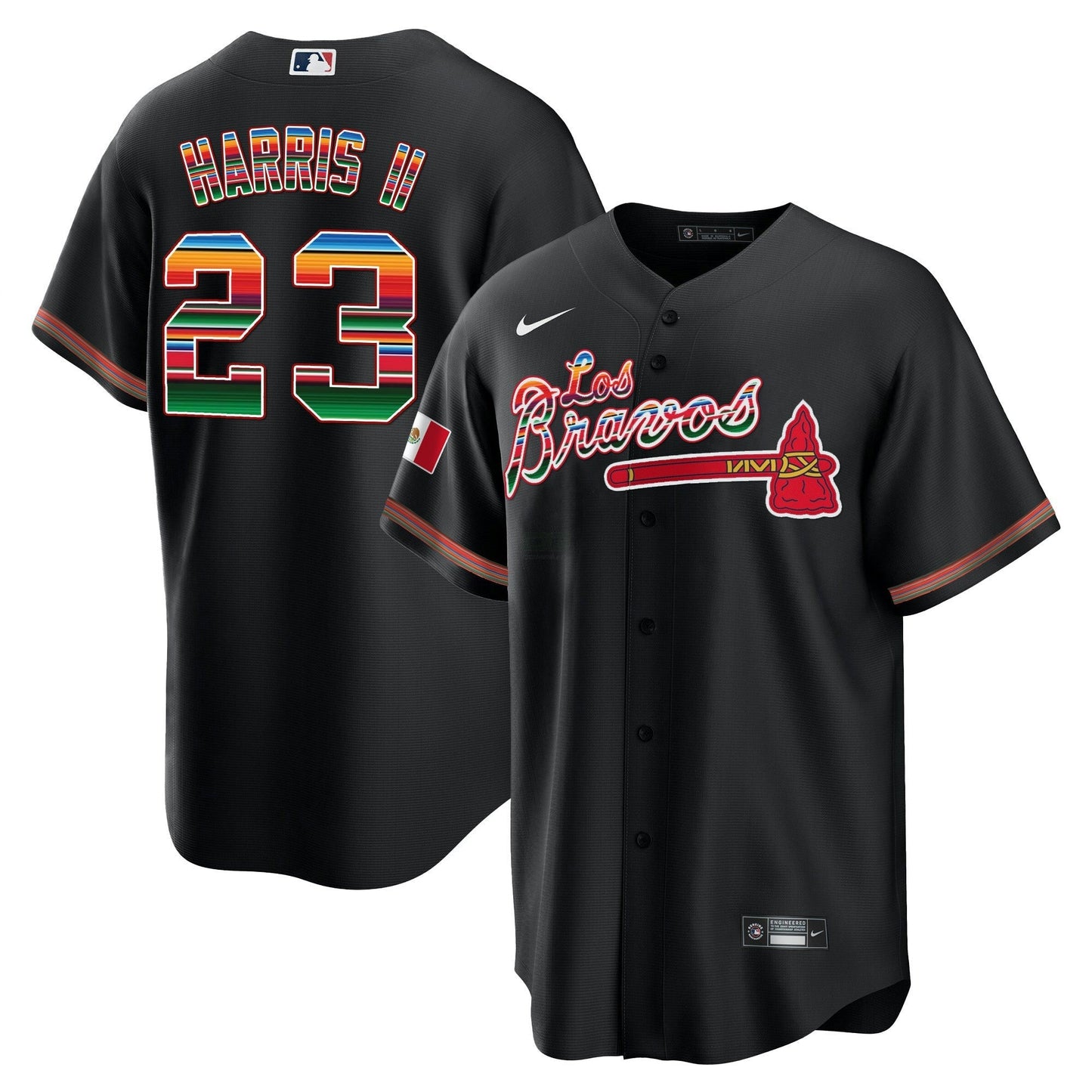 Camisa MLB Men’s Atlanta Los Bravos Mexico Jersey