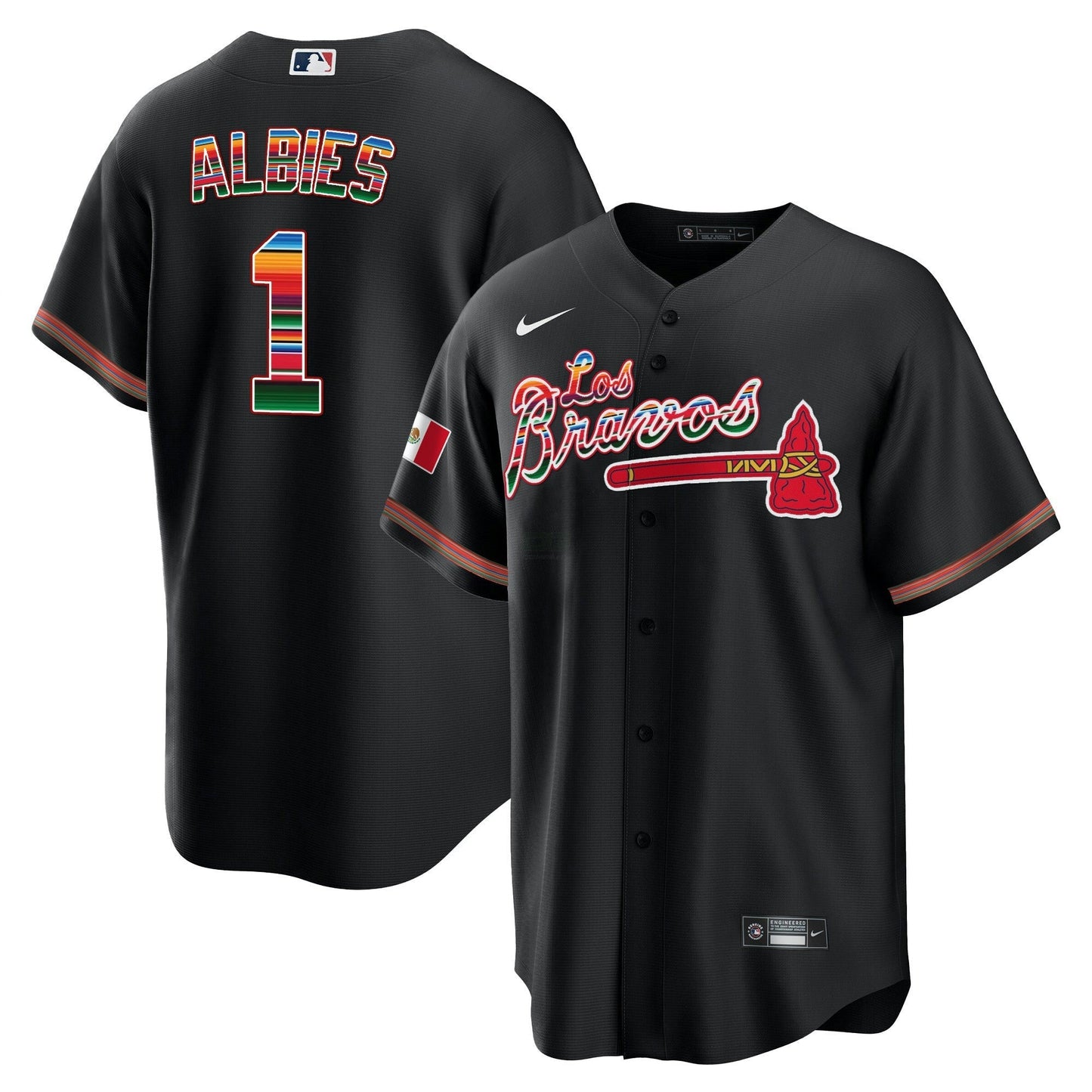 Camisa MLB Men’s Atlanta Los Bravos Mexico Jersey