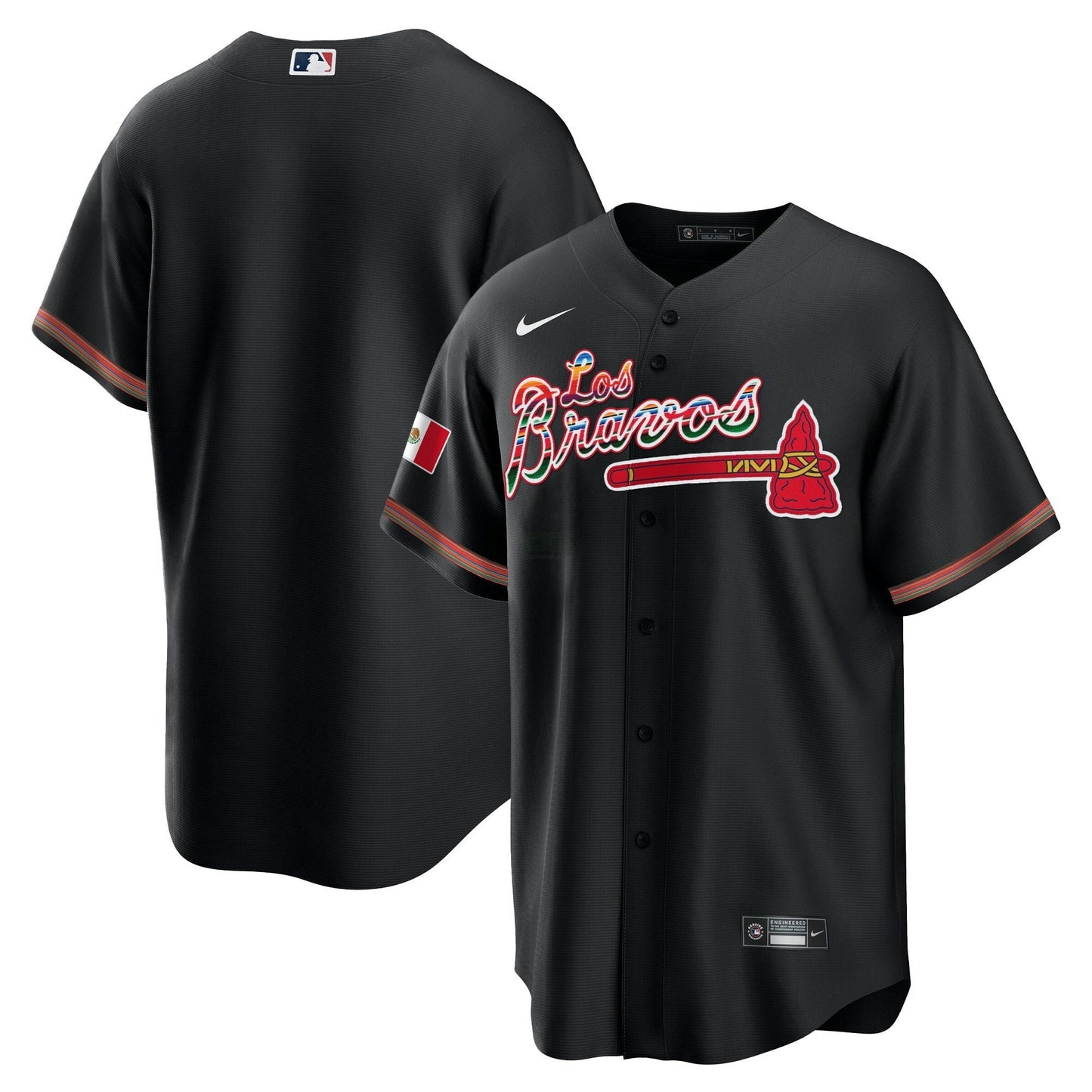 Camisa MLB Men’s Atlanta Los Bravos Mexico Jersey