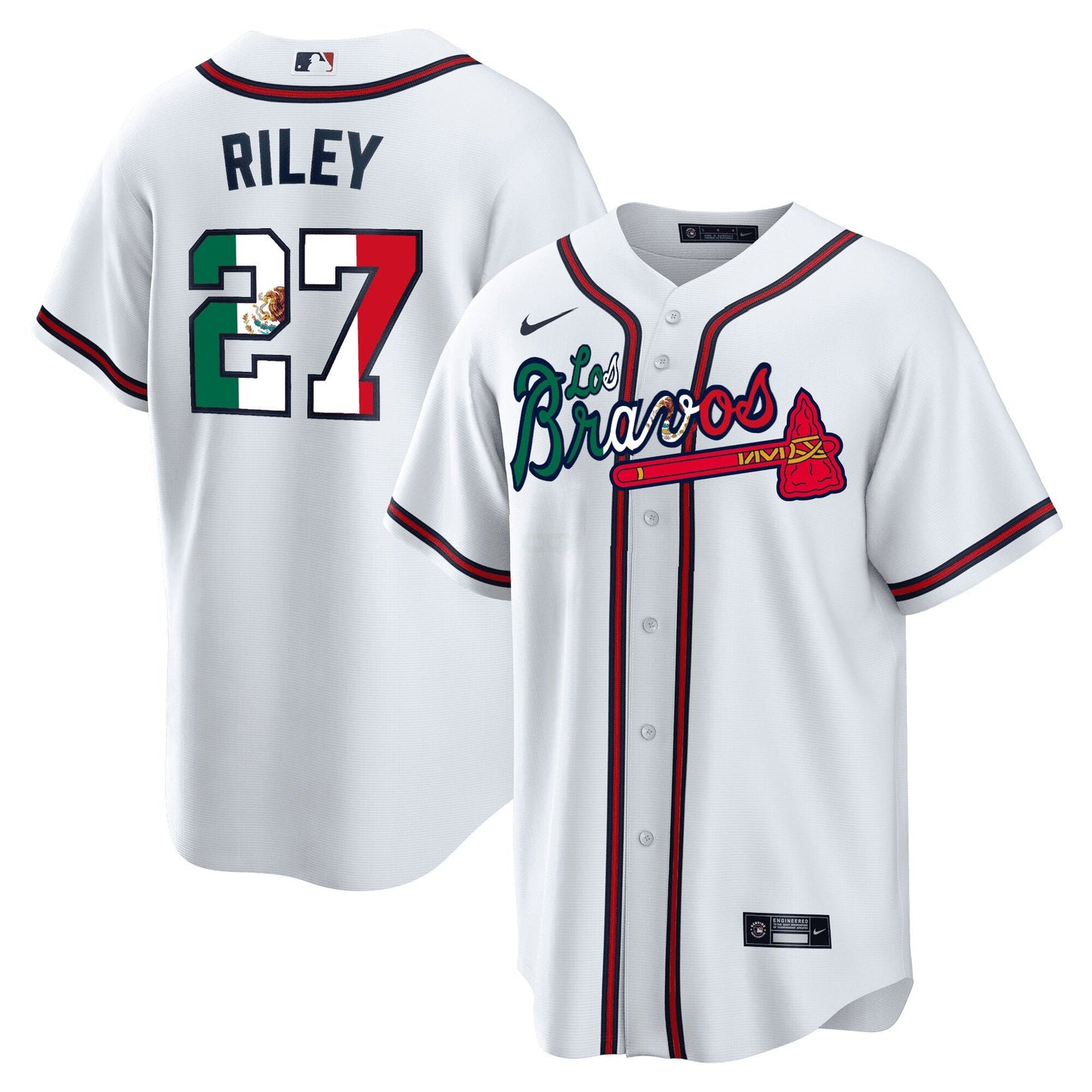 Camisa MLB Men’s Atlanta Los Bravos Special Mexico Edition Jersey