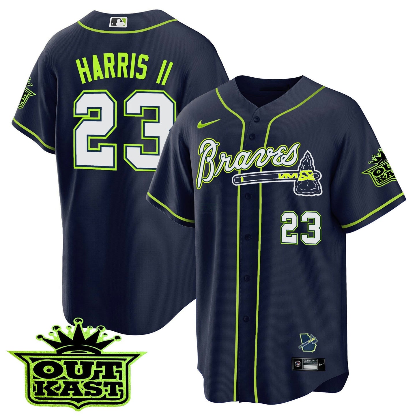 Camisa MLB Men’s Atlanta Outkast Cool Base Jersey V2