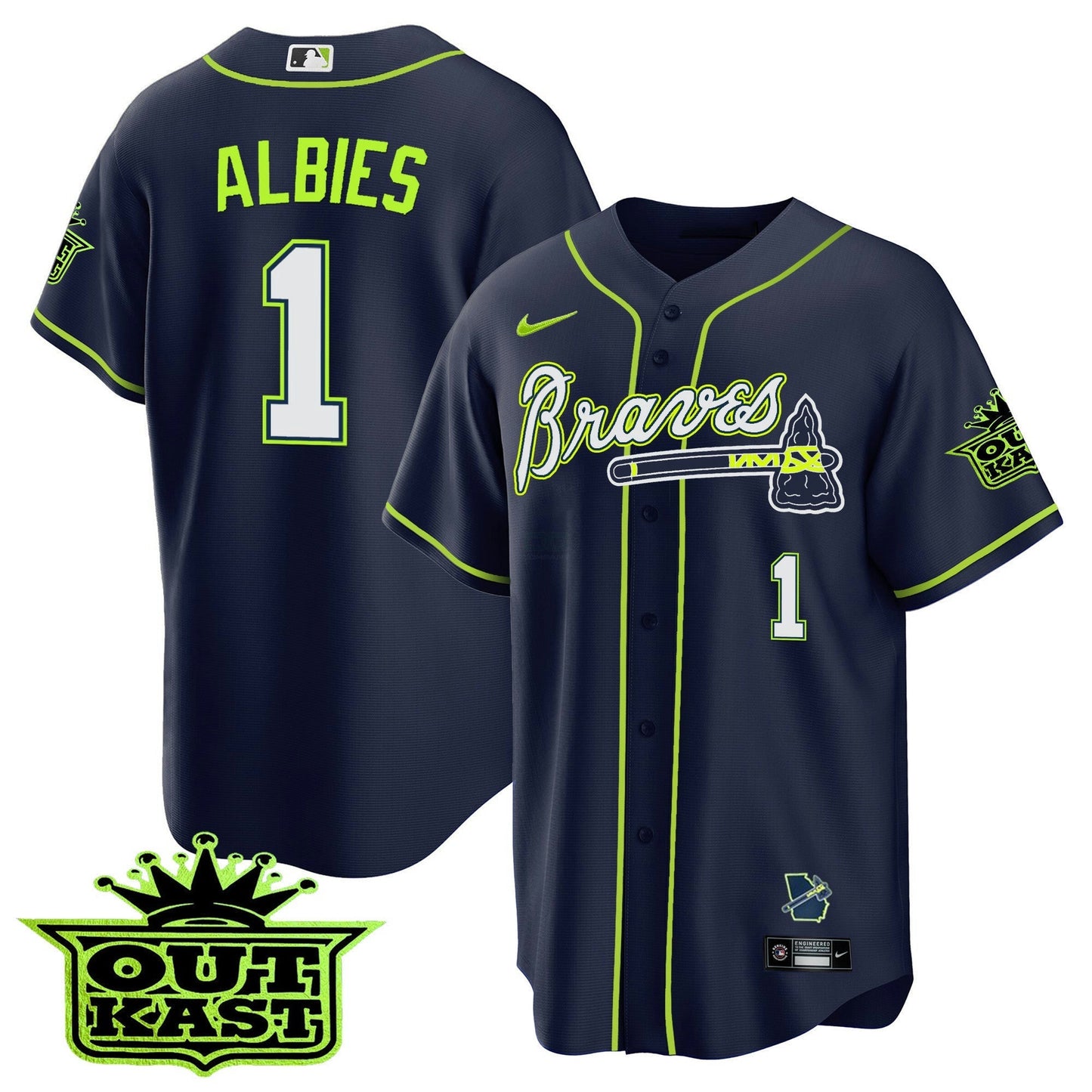 Camisa MLB Men’s Atlanta Outkast Cool Base Jersey V2