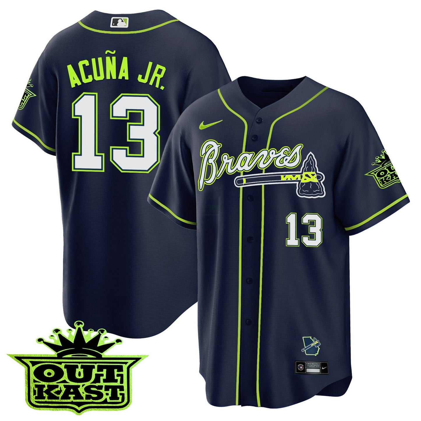 Camisa MLB Men’s Atlanta Outkast Cool Base Jersey V2
