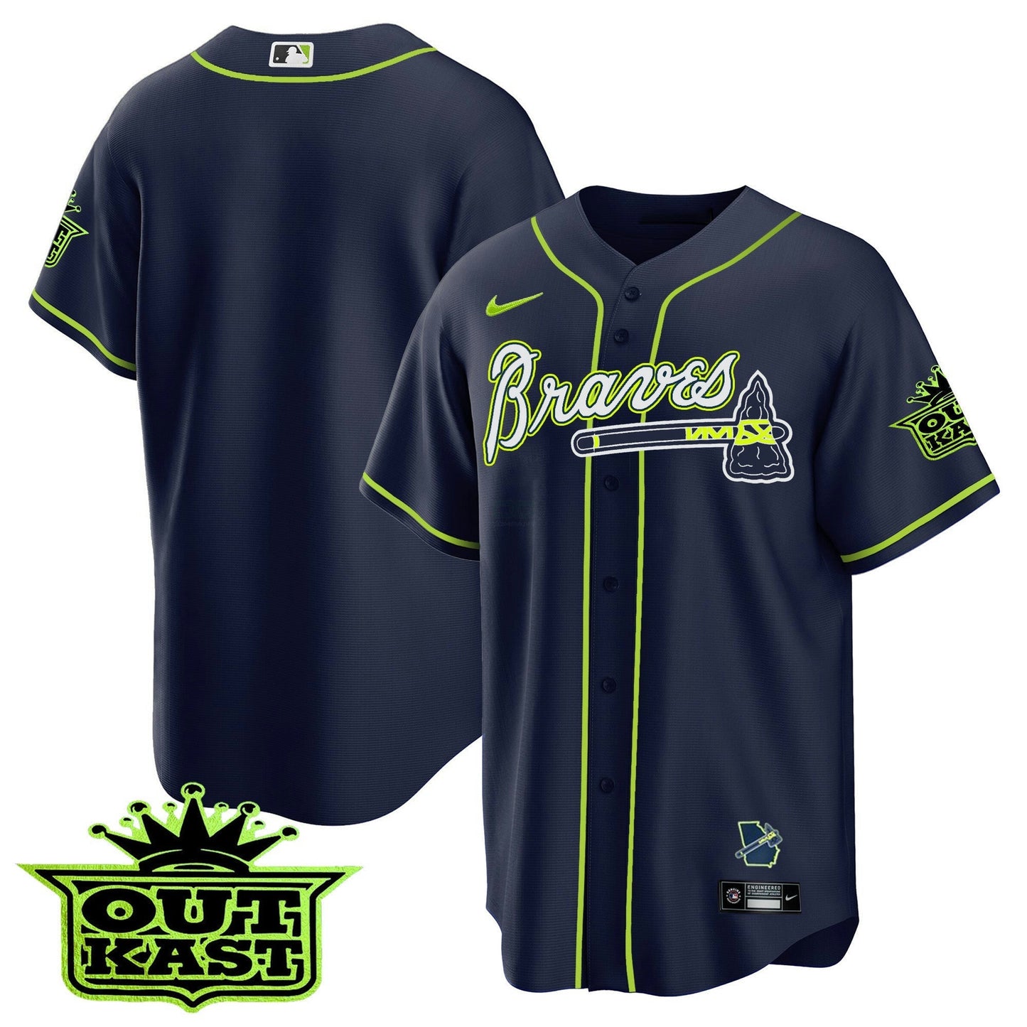 Camisa MLB Men’s Atlanta Outkast Cool Base Jersey V2