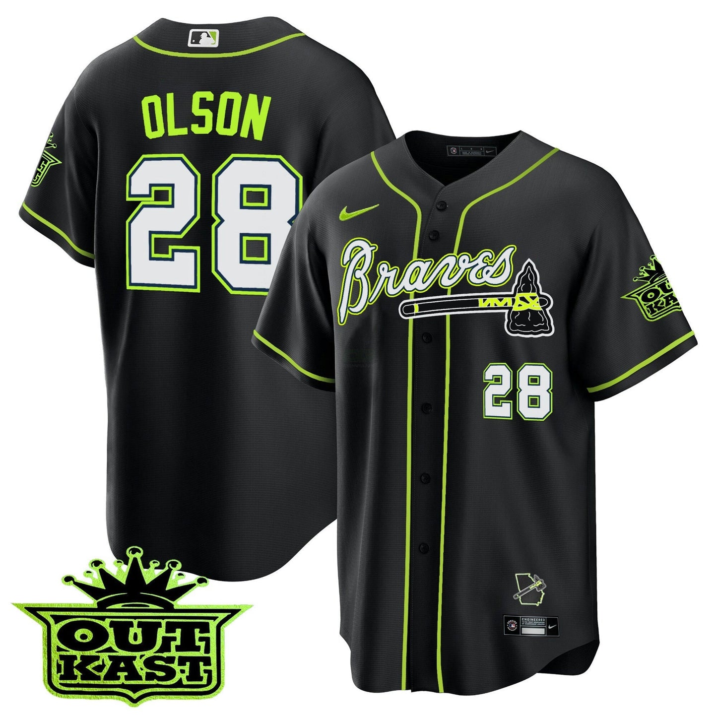 Camisa MLB Men’s Atlanta Outkast Cool Base Jersey V2