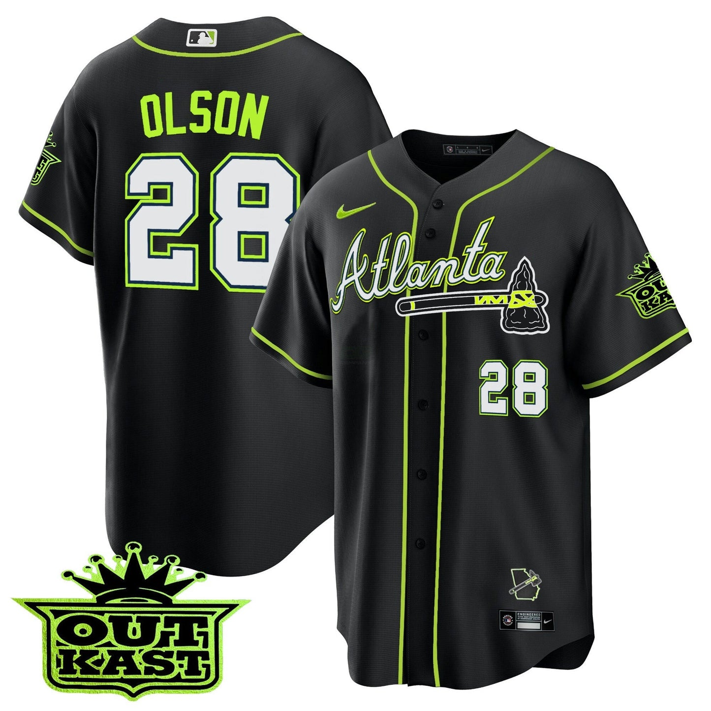 Camisa MLB Men’s Atlanta Outkast Cool Base Jersey V3