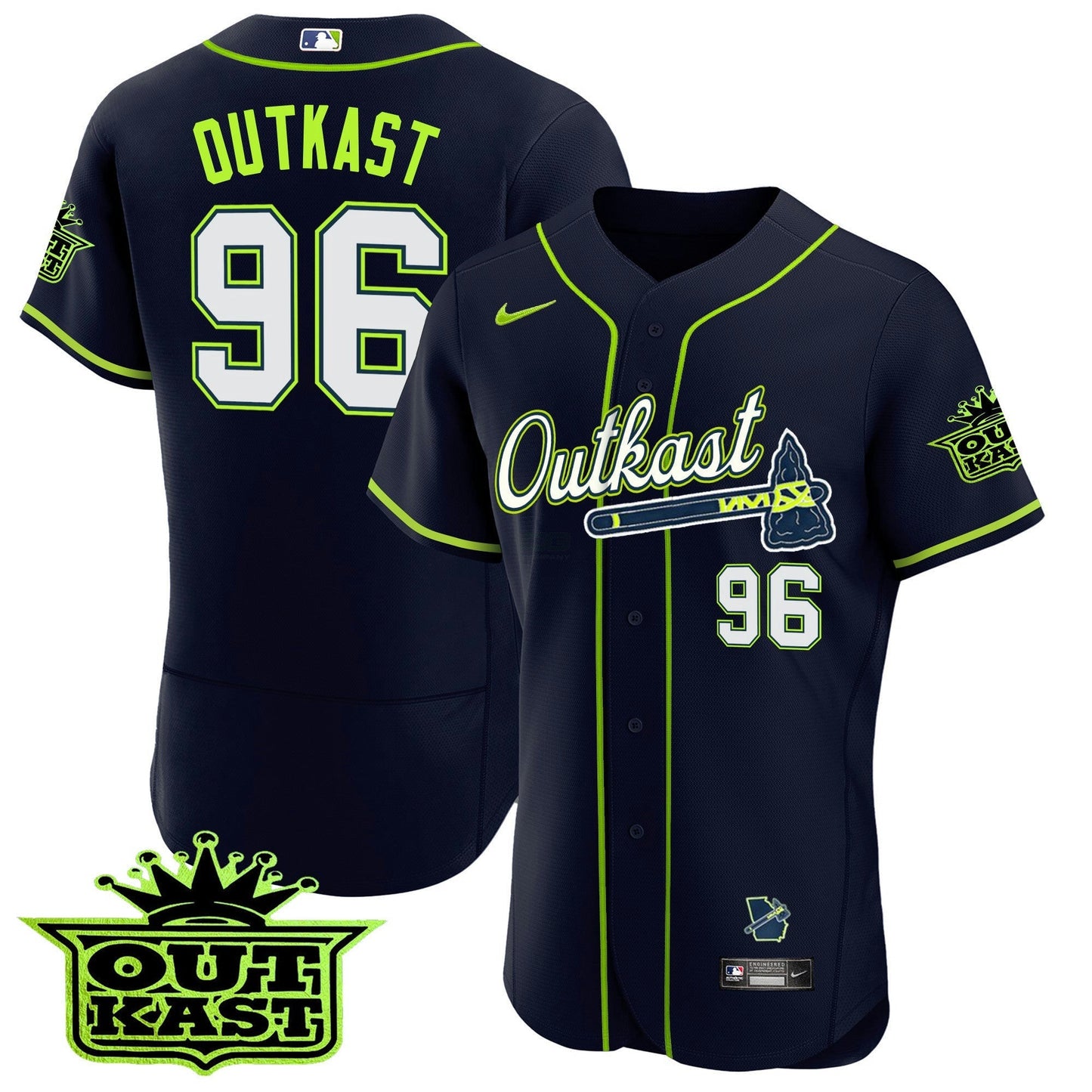Camisa MLB Men’s Atlanta Outkast Flex Base Jersey