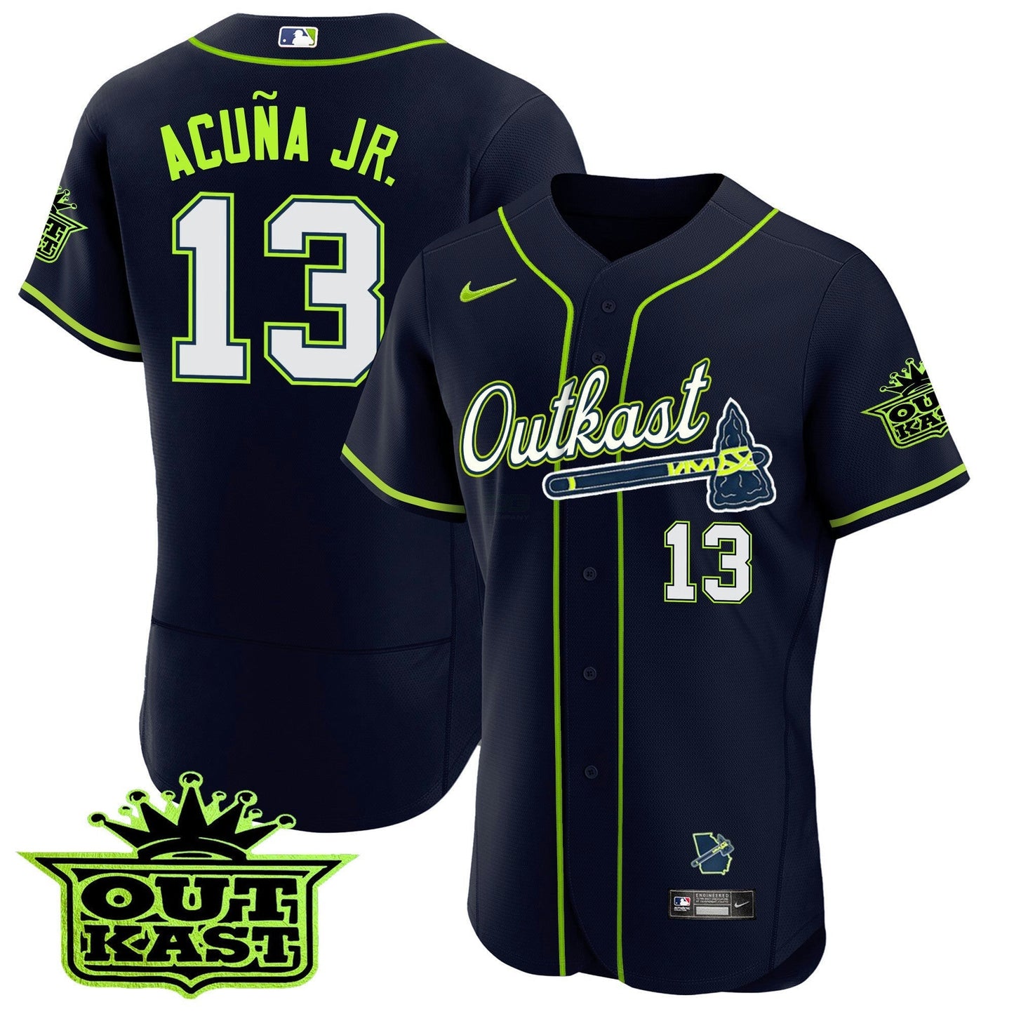 Camisa MLB Men’s Atlanta Outkast Flex Base Jersey