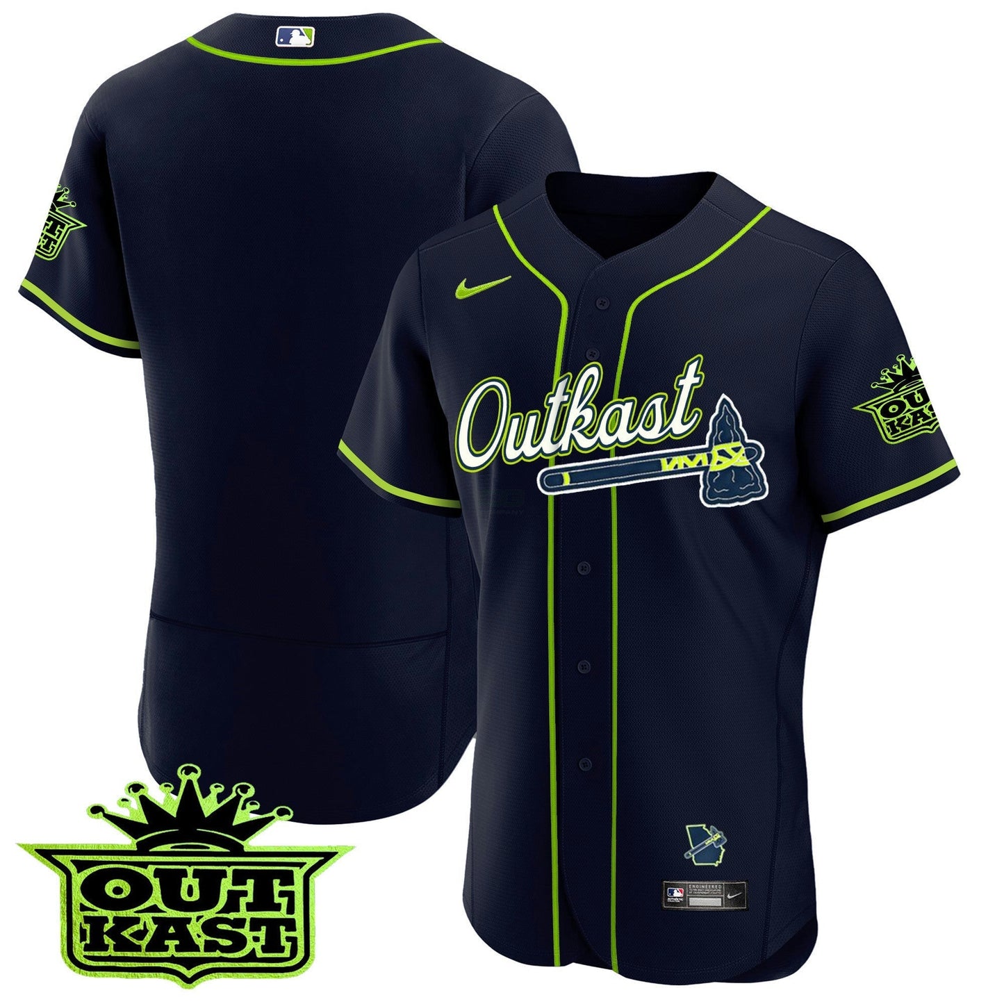 Camisa MLB Men’s Atlanta Outkast Flex Base Jersey