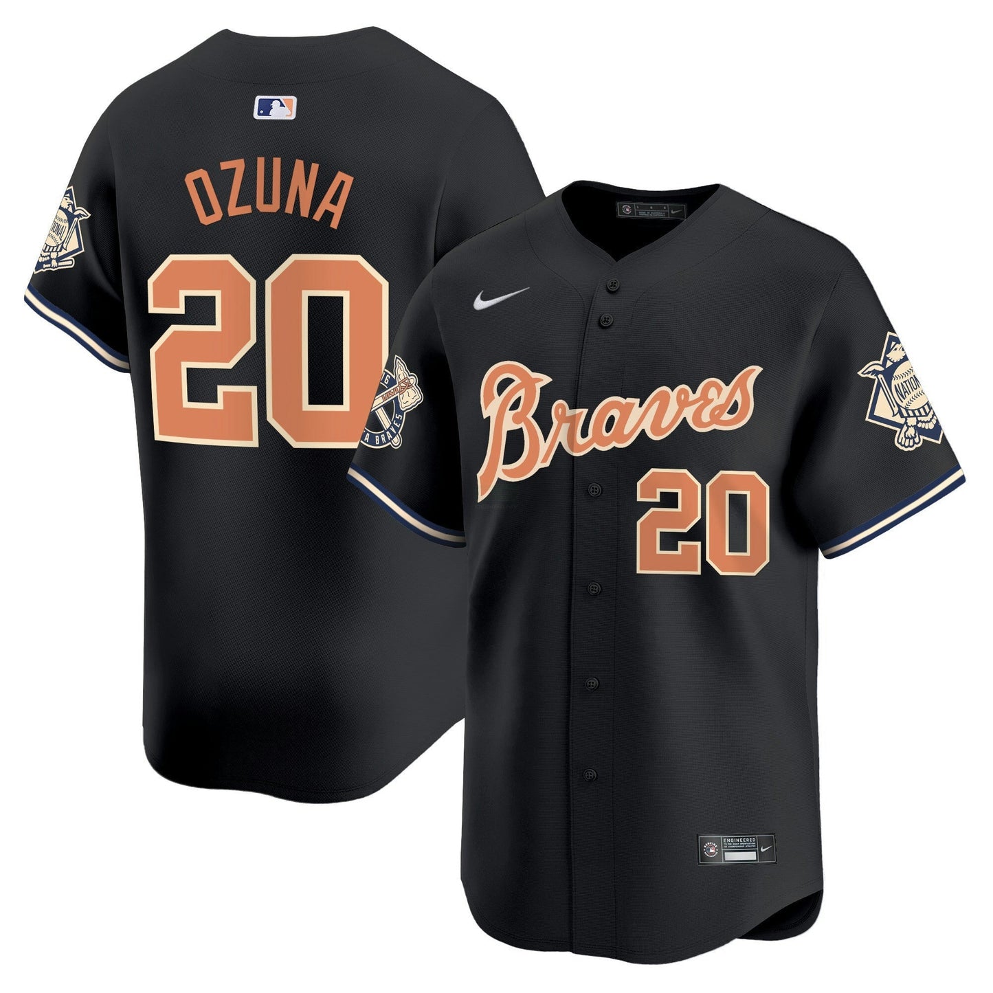 Camisa MLB Men’s Atlanta Peaches n’ Creme Vapor Premier Limited Jersey