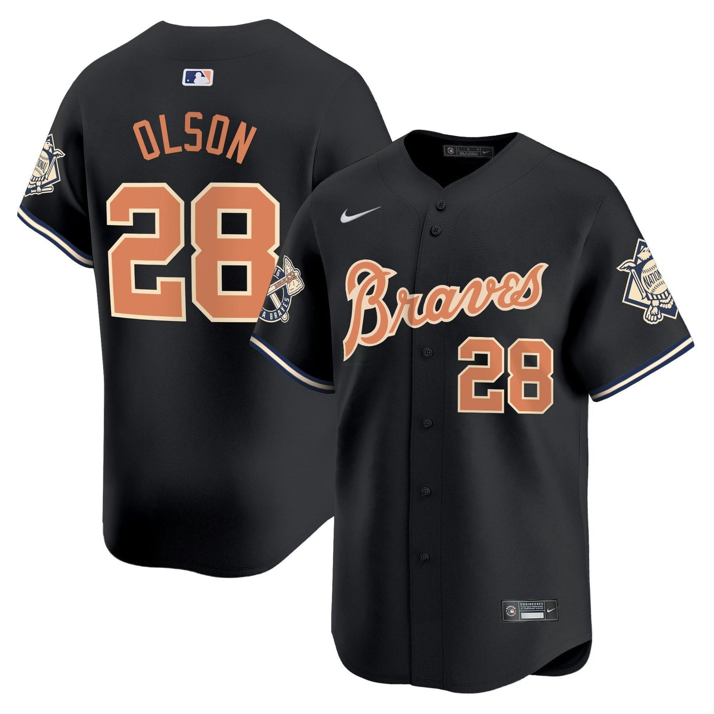 Camisa MLB Men’s Atlanta Peaches n’ Creme Vapor Premier Limited Jersey