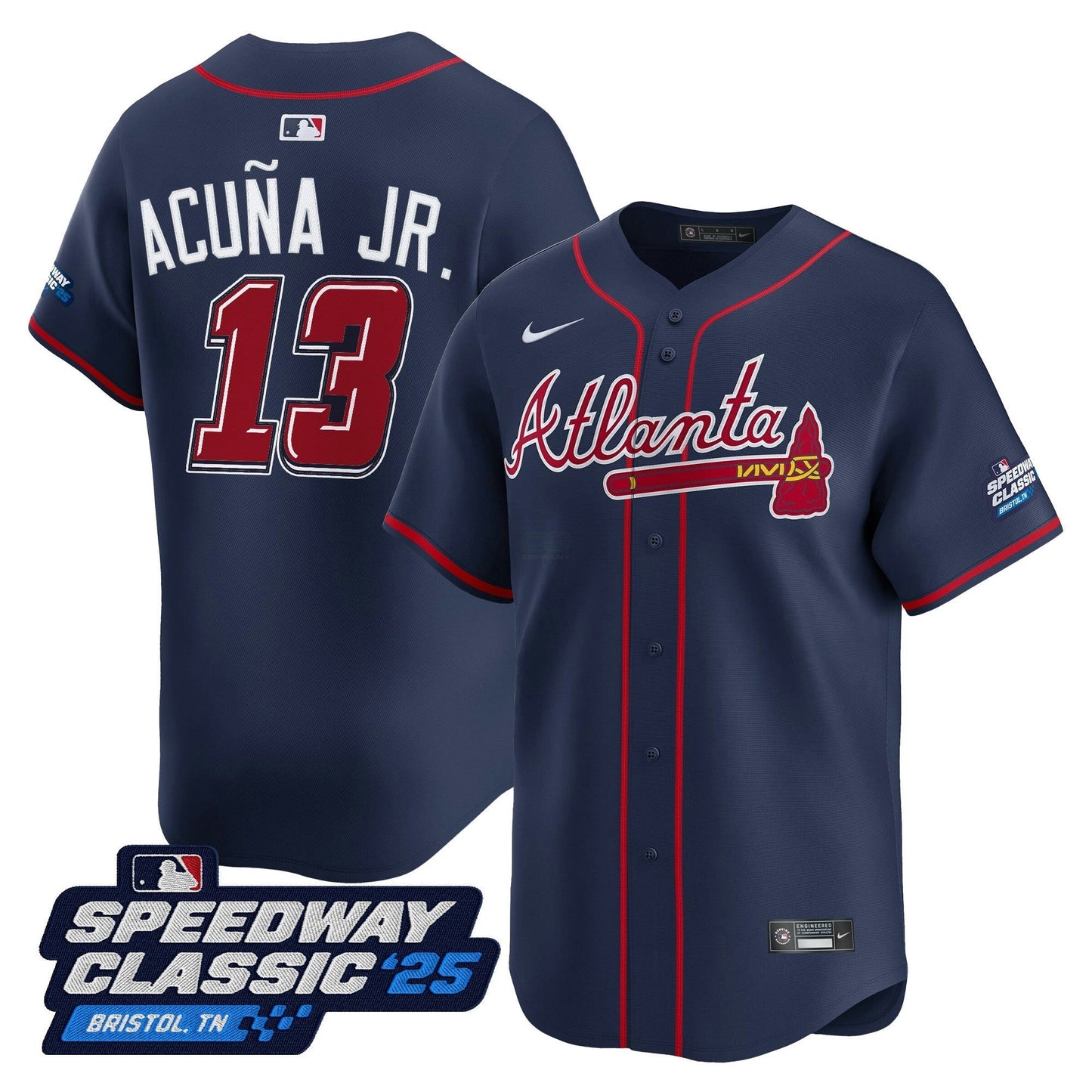 Camisa MLB Men’s Atlanta ‘Speedway Classic’ Vapor Premier Limited Jersey