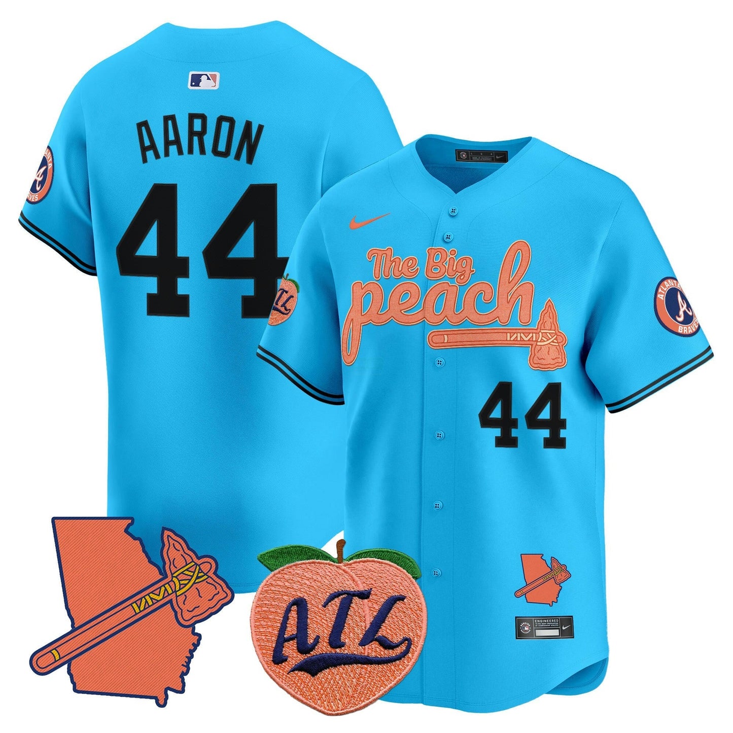 Camisa MLB Men’s Atlanta The Big Peach Vapor Premier Limited Jersey V2