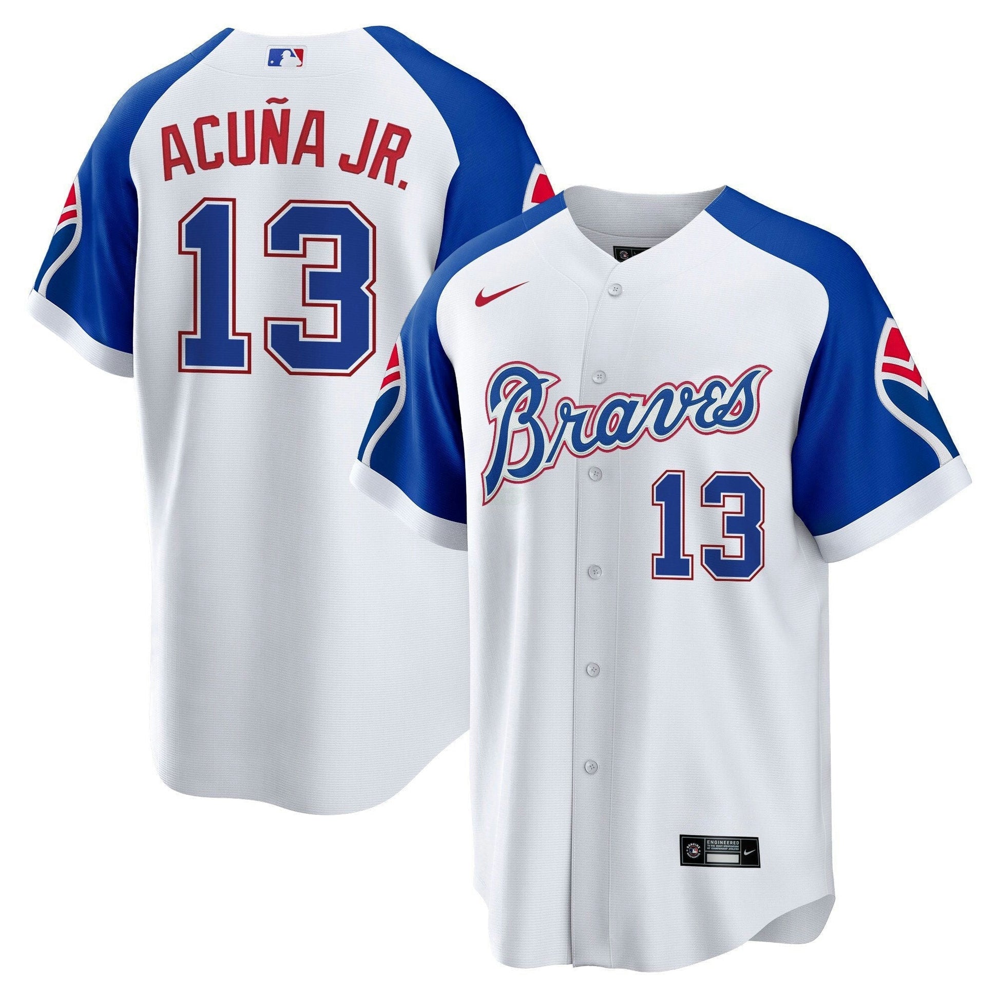 Camisa MLB Men’s Atlanta Throwback 1974 – 1982 Cool Base Jersey