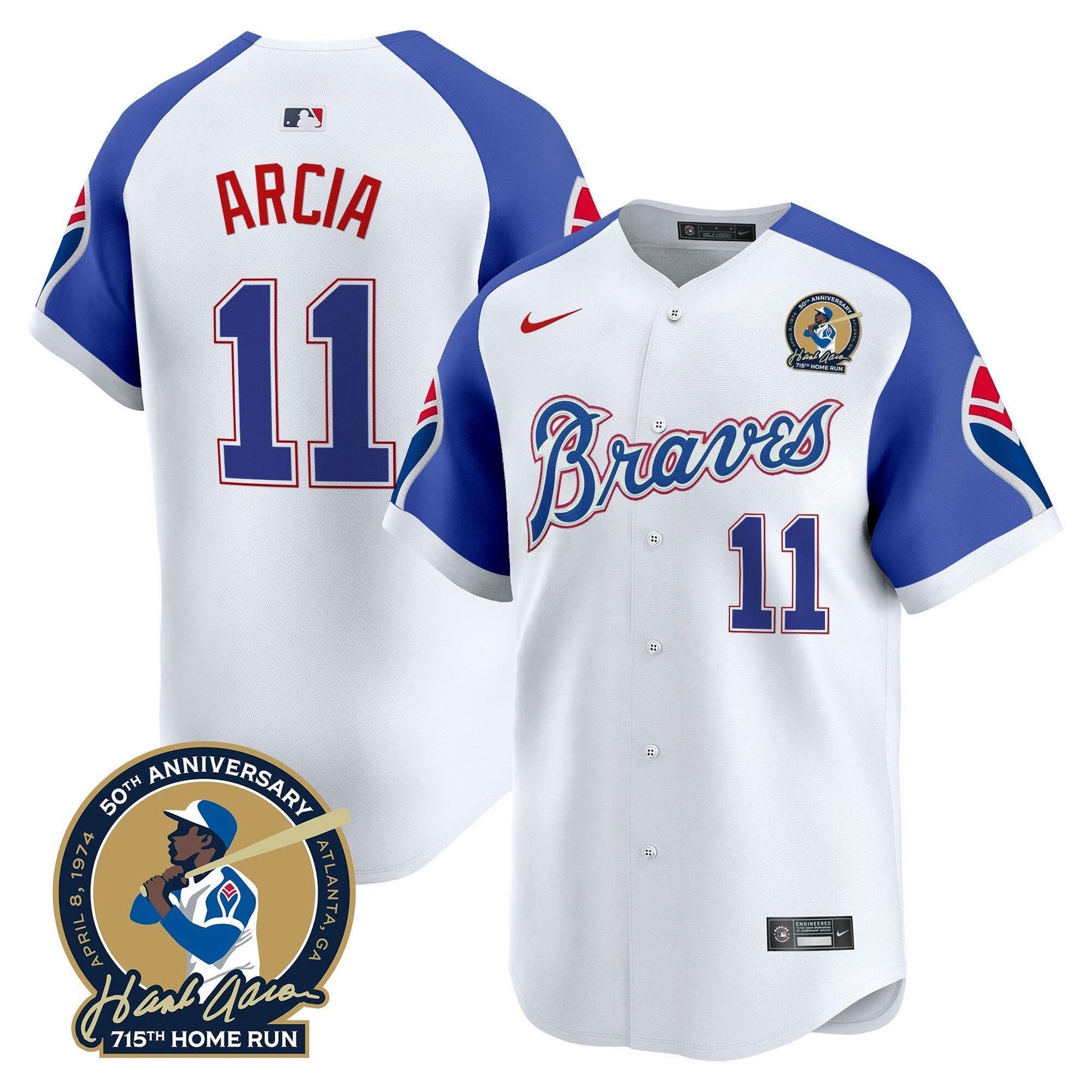 Camisa MLB Men’s Atlanta Throwback 1974 – 1982 Vapor Premier Limited Jersey
