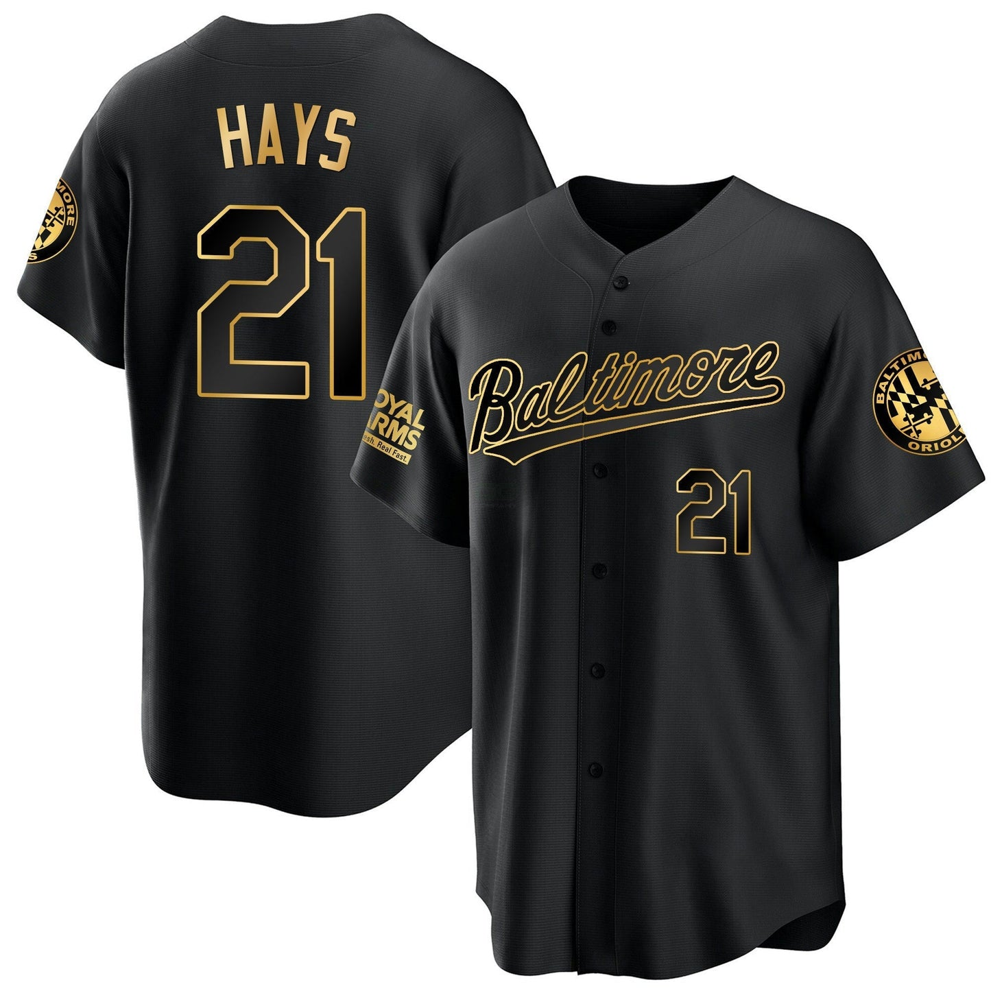 Camisa MLB Men’s Baltimore 2023 Dourada Cool Jersey