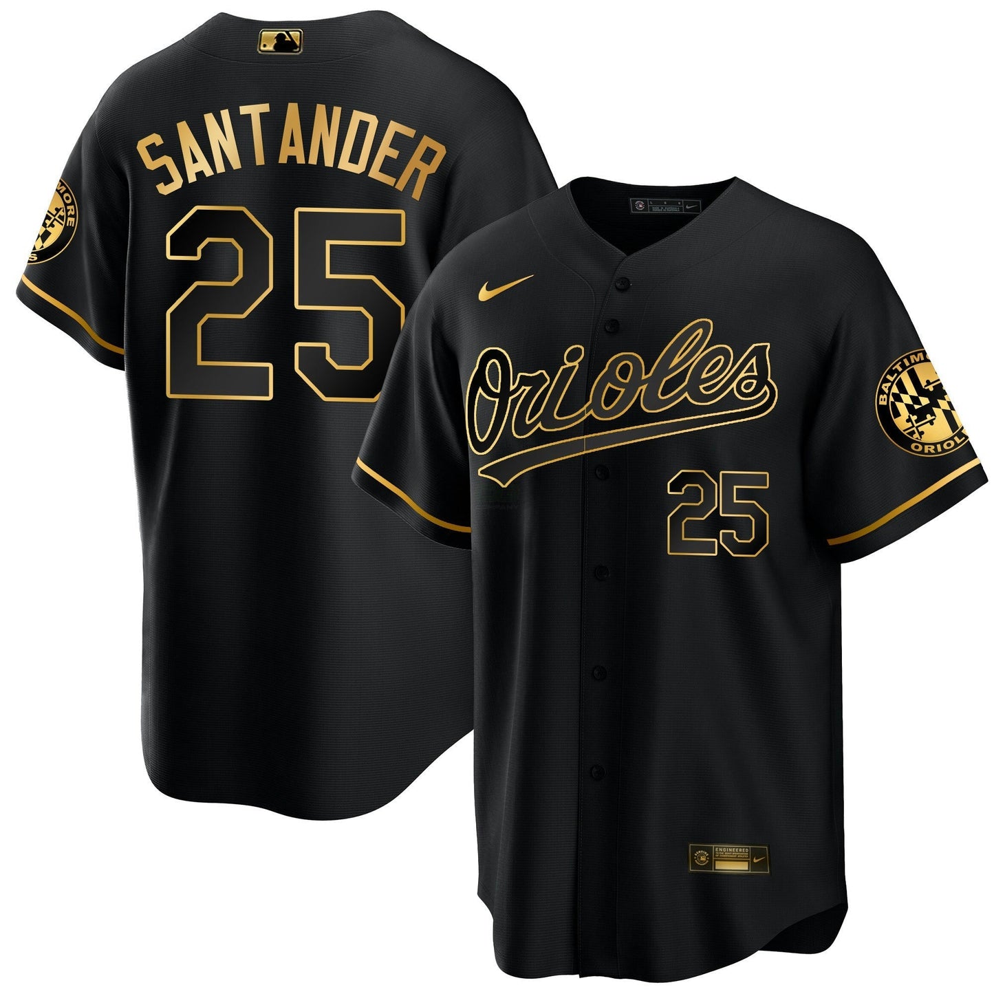 Camisa MLB Men’s Baltimore 2023 Special Dourada Cool Jersey