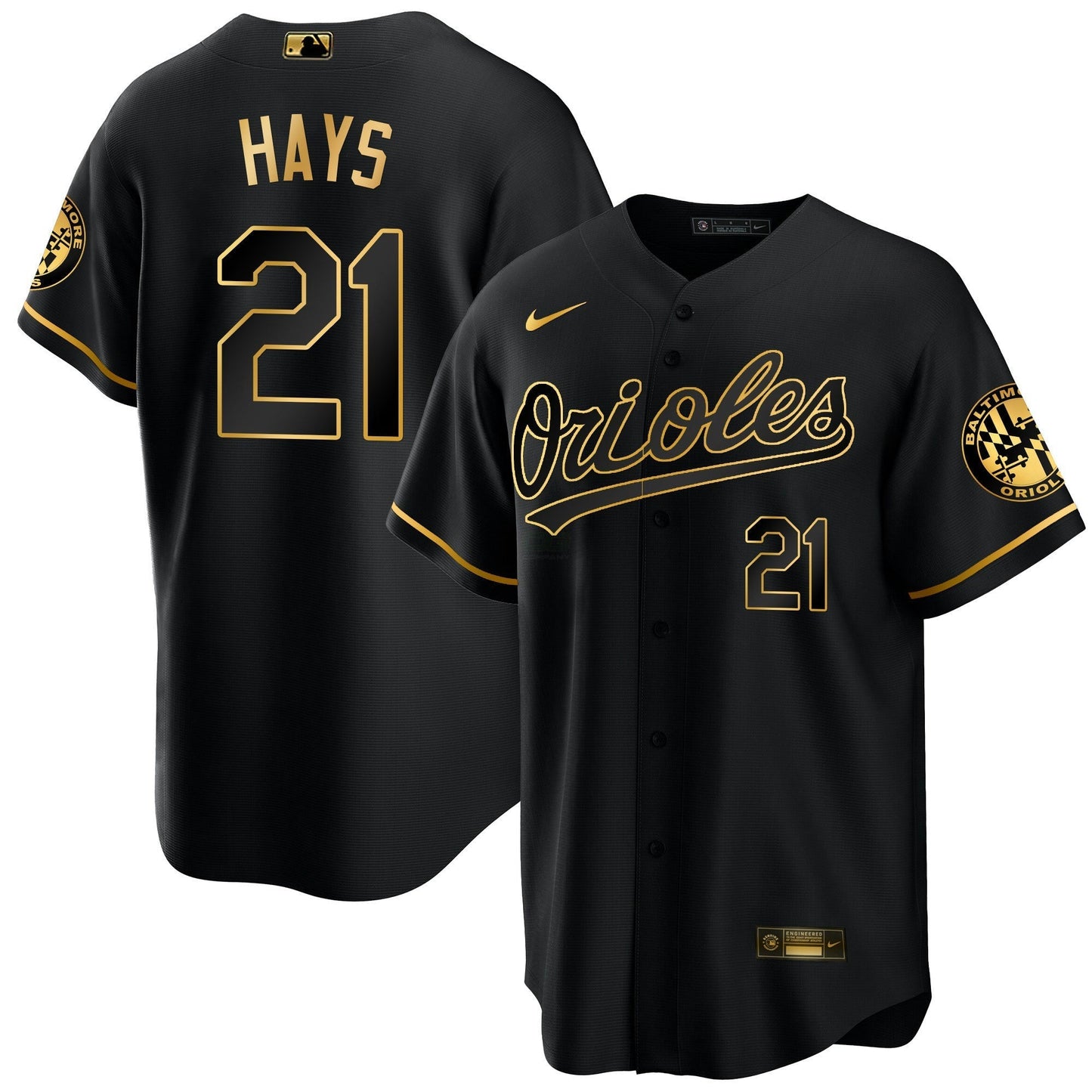 Camisa MLB Men’s Baltimore 2023 Special Dourada Cool Jersey