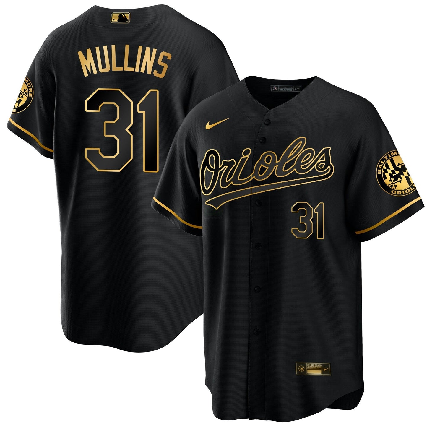 Camisa MLB Men’s Baltimore 2023 Special Dourada Cool Jersey