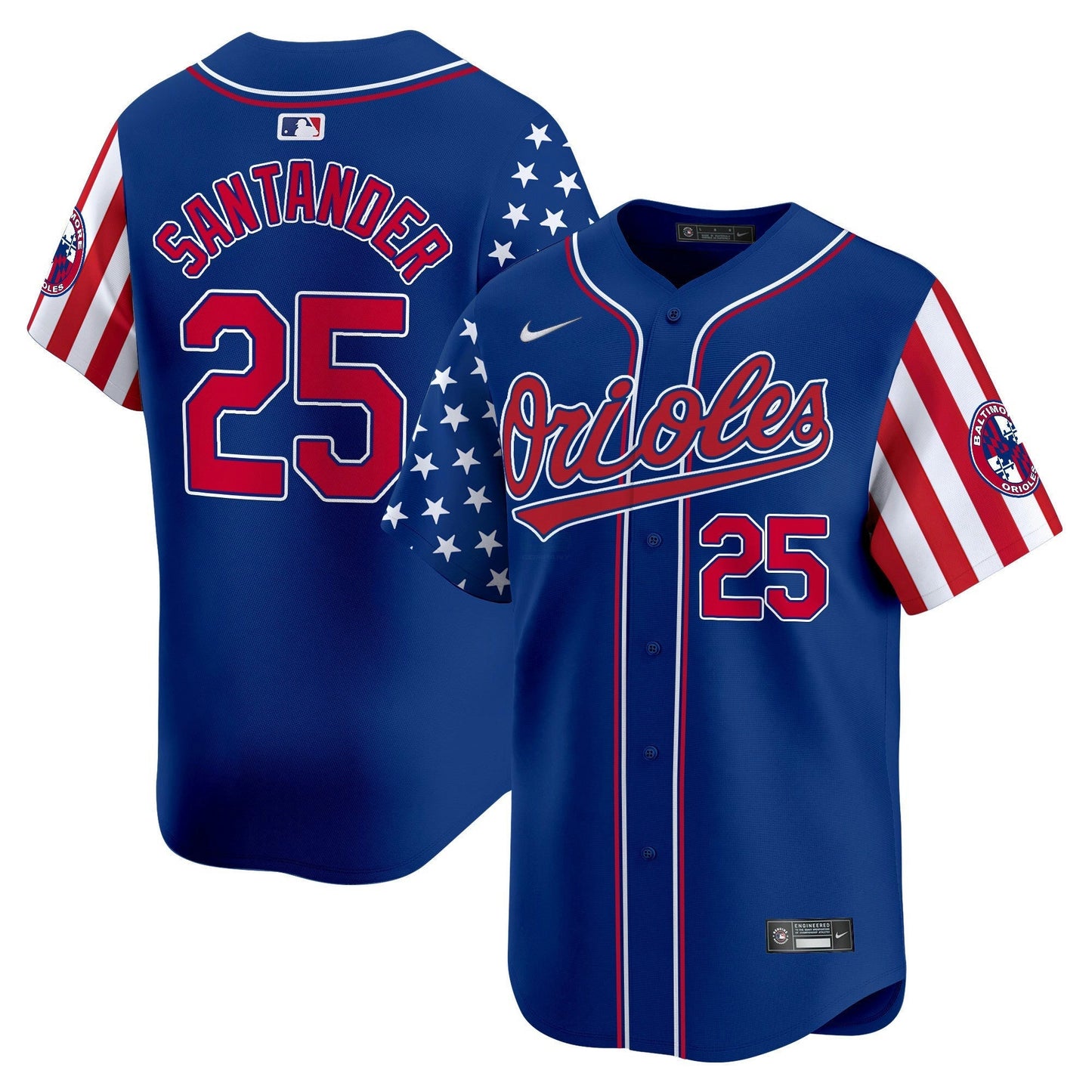 Camisa MLB Men’s Baltimore 2025 Independence Day Vapor Premier Limited Jersey