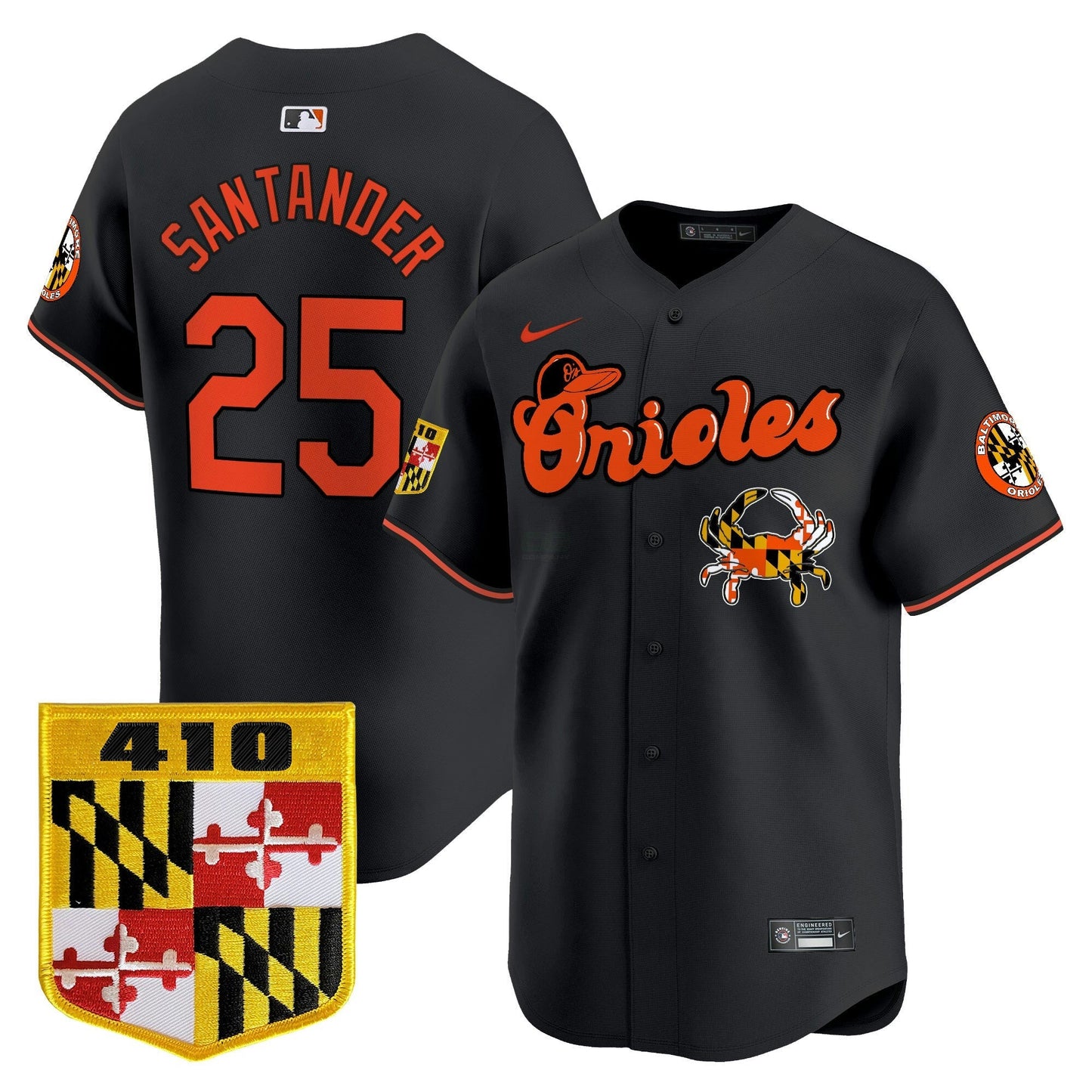 Camisa MLB Men’s Baltimore 410 & Chesapeake Crab Patch Vapor Premier Limited Jersey