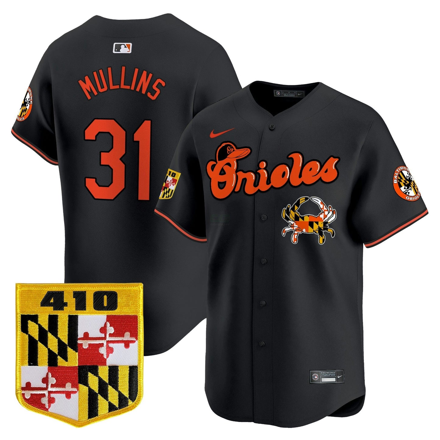 Camisa MLB Men’s Baltimore 410 & Chesapeake Crab Patch Vapor Premier Limited Jersey