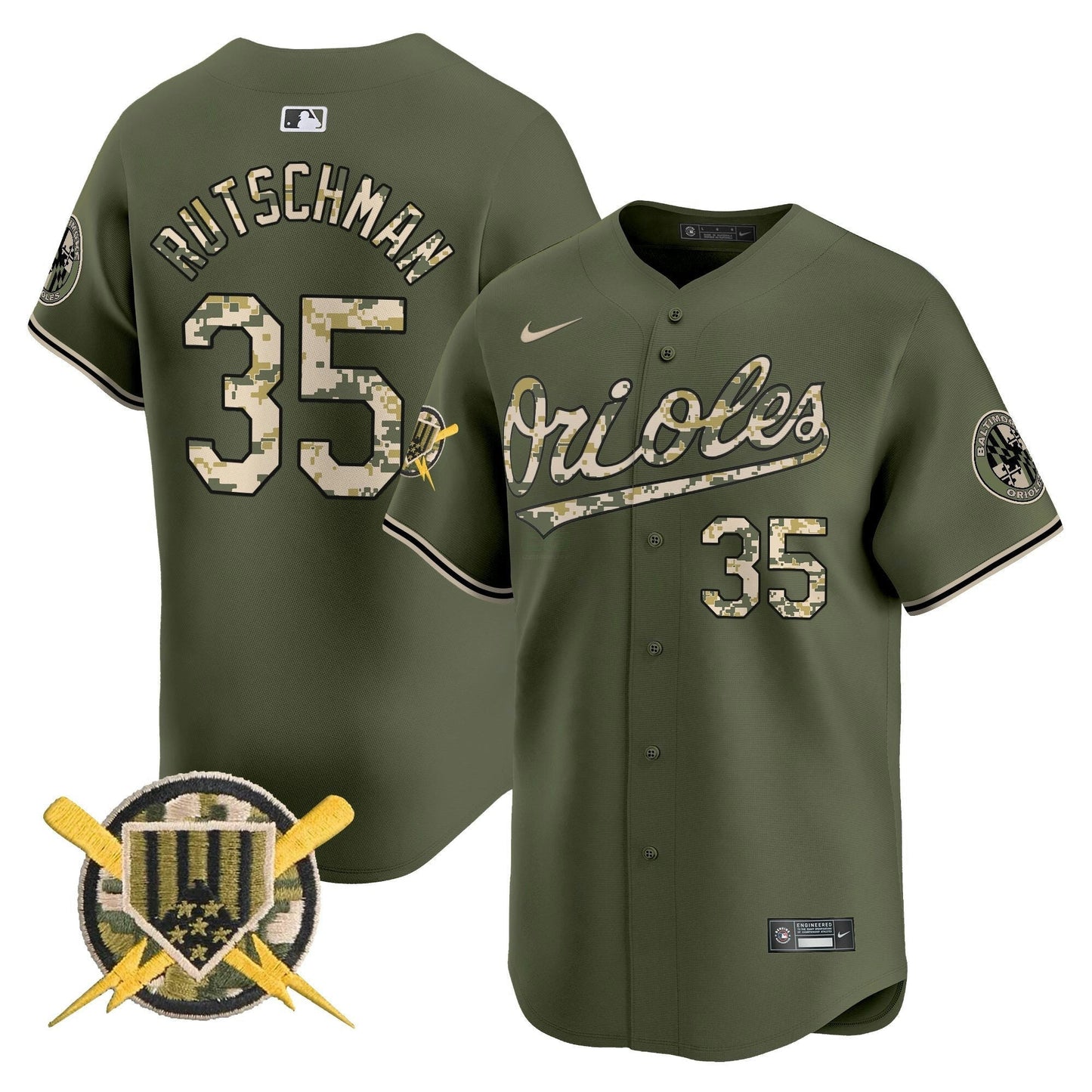 Camisa MLB Men’s Baltimore Armed Forces Day Vapor Premier Limited Jersey