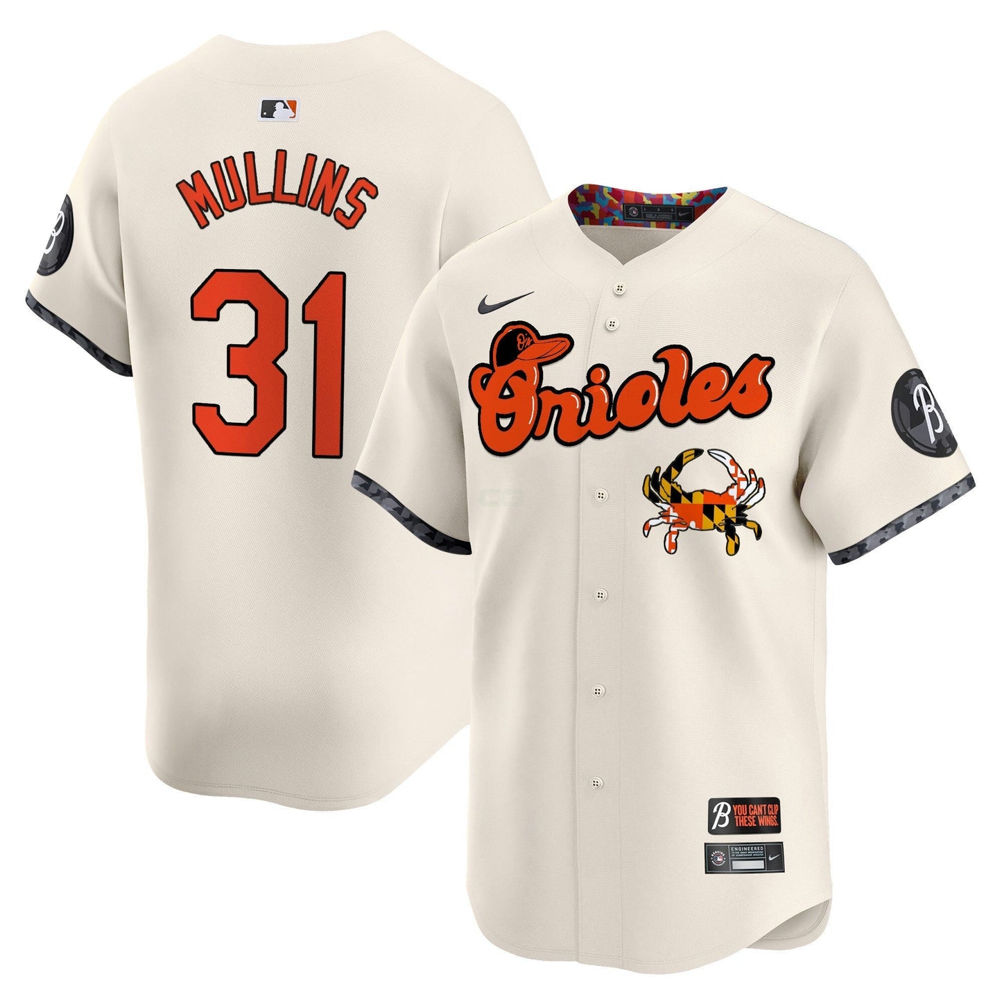 Camisa MLB Men’s Baltimore Maryland Blue Crab Vapor Premier Limited Jersey