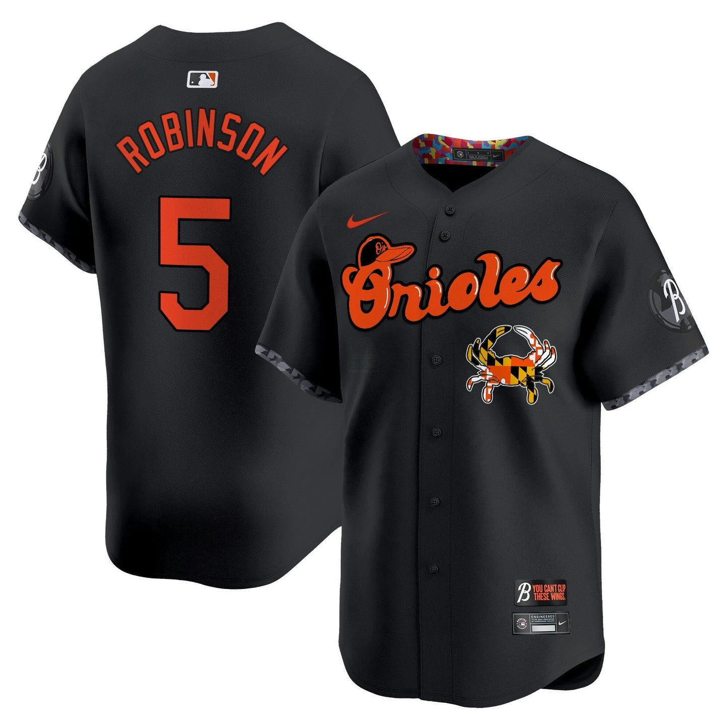 Camisa MLB Men’s Baltimore Maryland Blue Crab Vapor Premier Limited Jersey