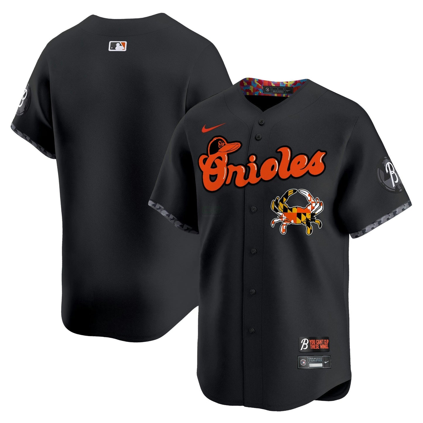 Camisa MLB Men’s Baltimore Maryland Blue Crab Vapor Premier Limited Jersey
