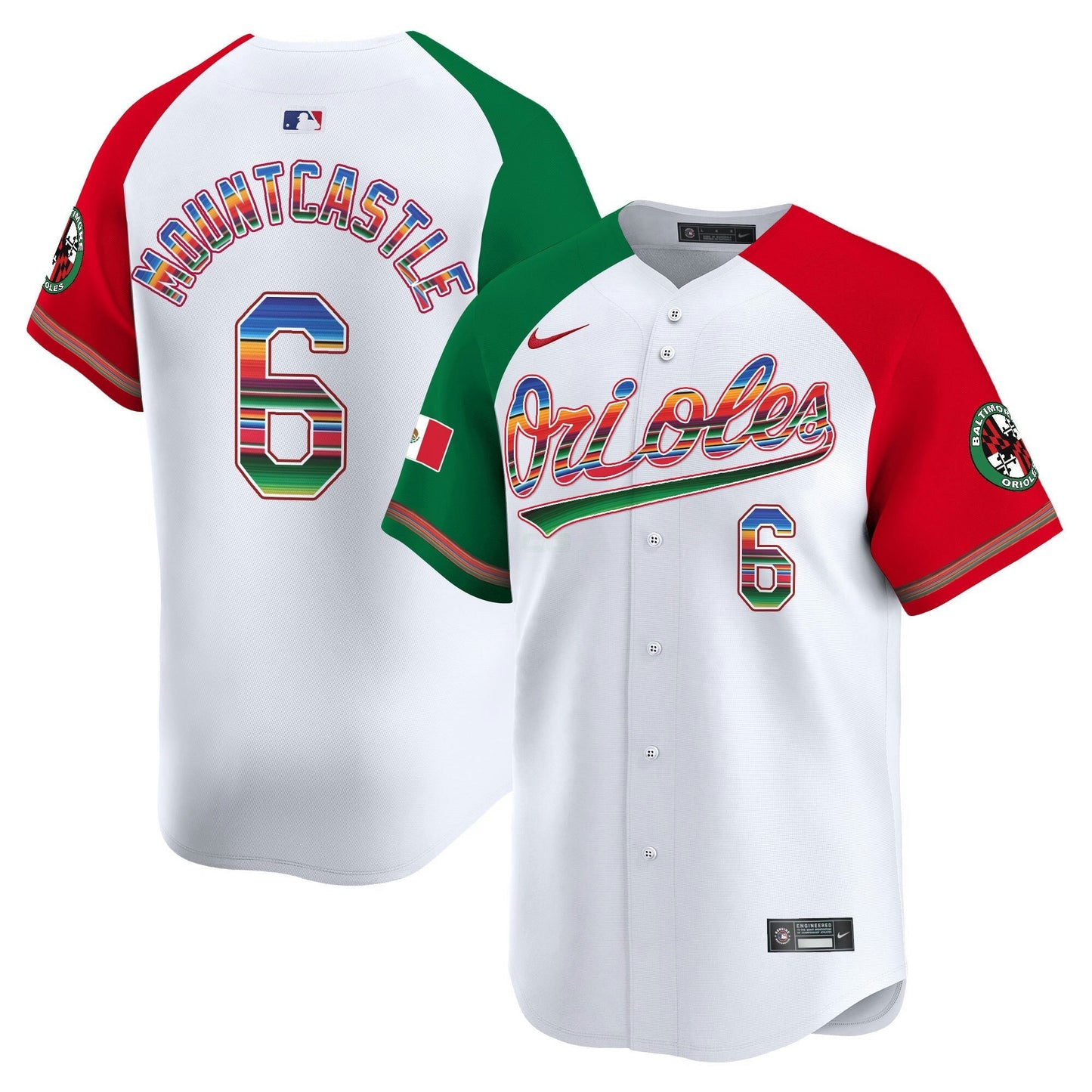 Camisa MLB Men’s Baltimore Mexico Vapor Premier Limited Jersey
