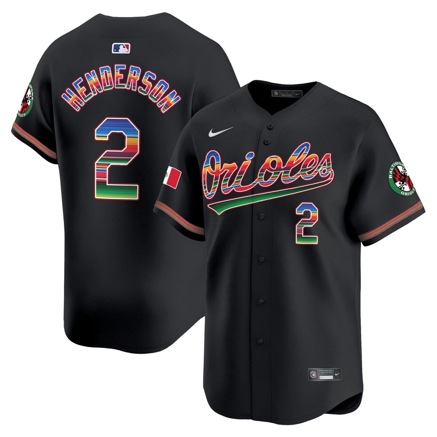 Camisa MLB Men’s Baltimore Mexico Vapor Premier Limited Jersey