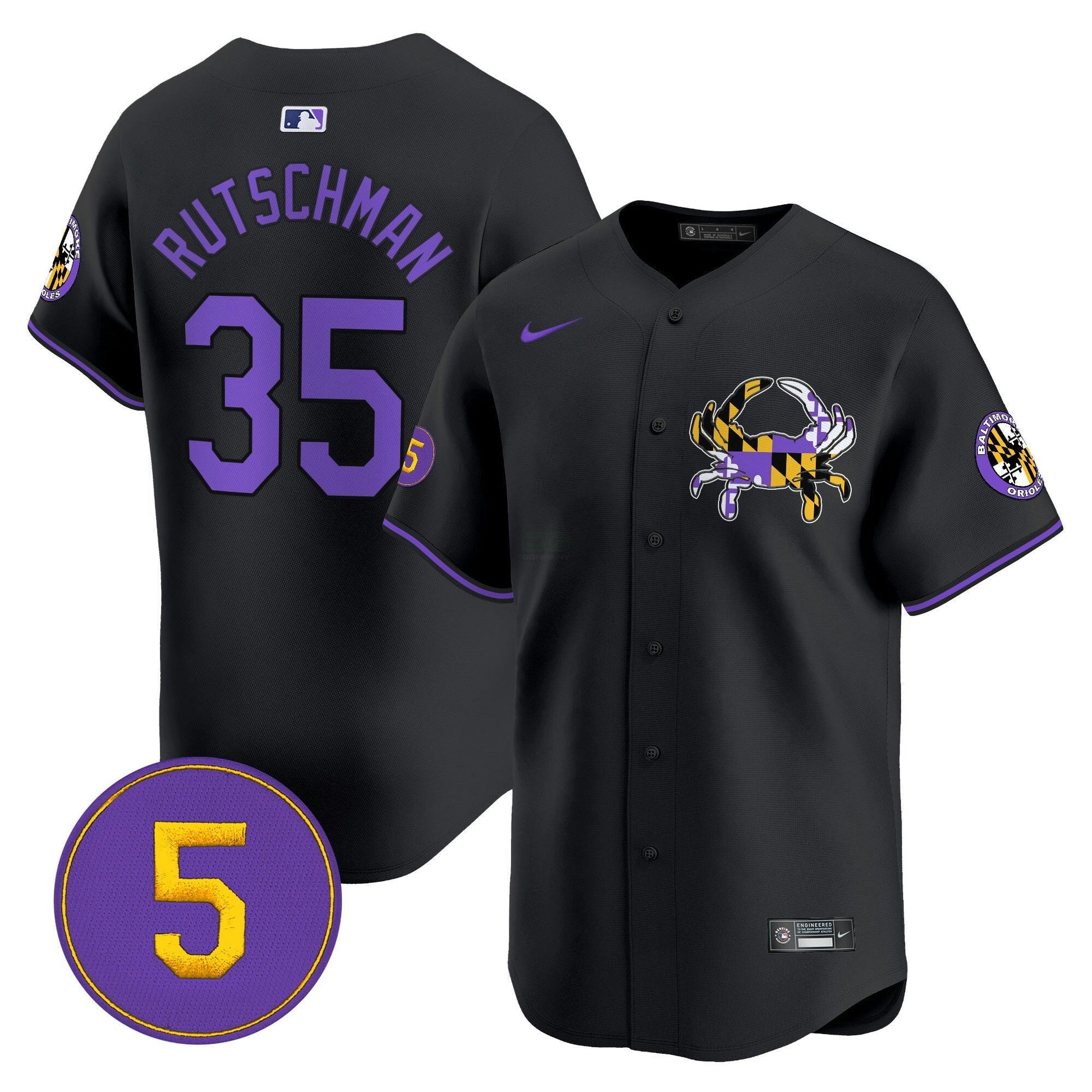 Camisa MLB Men’s Baltimore Purple Vapor Premier Limited Jersey