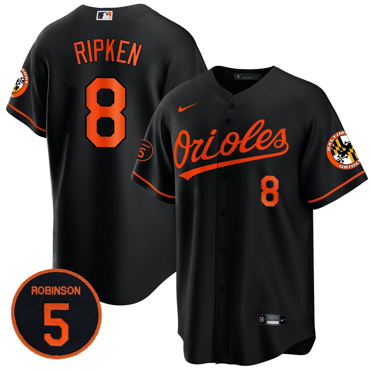 Camisa MLB Men’s Baltimore Robinson Patch Cool Base Jersey