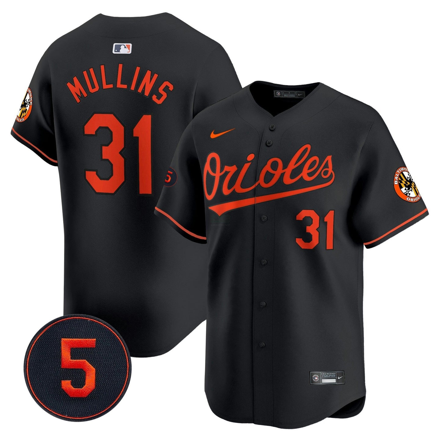 Camisa MLB Men’s Baltimore Robinson Patch Vapor Premier Limited Jersey