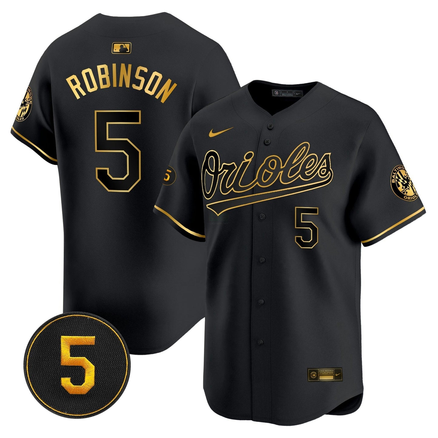 Camisa MLB Men’s Baltimore Robinson Patch Vapor Premier Limited Jersey