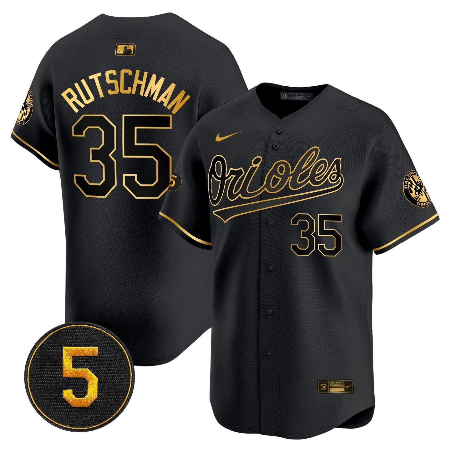 Camisa MLB Men’s Baltimore Robinson Patch Vapor Premier Limited Jersey