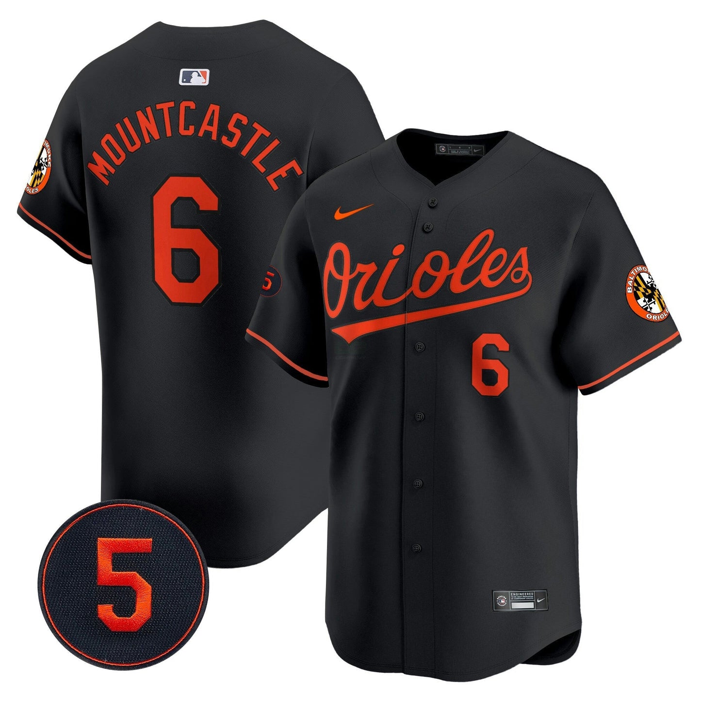 Camisa MLB Men’s Baltimore Robinson Patch Vapor Premier Limited Jersey