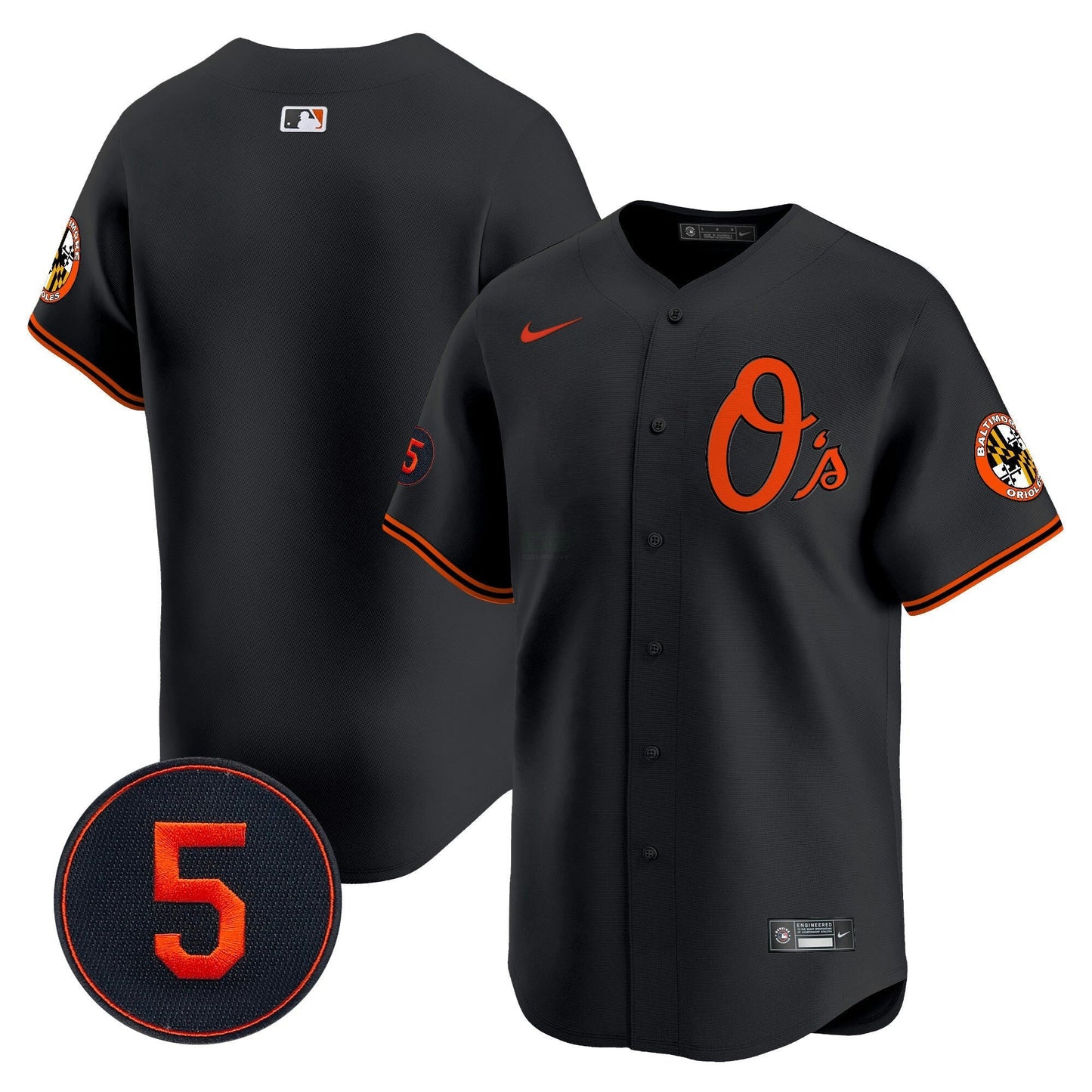 Camisa MLB Men’s Baltimore Robinson Patch Vapor Premier Limited Jersey V4