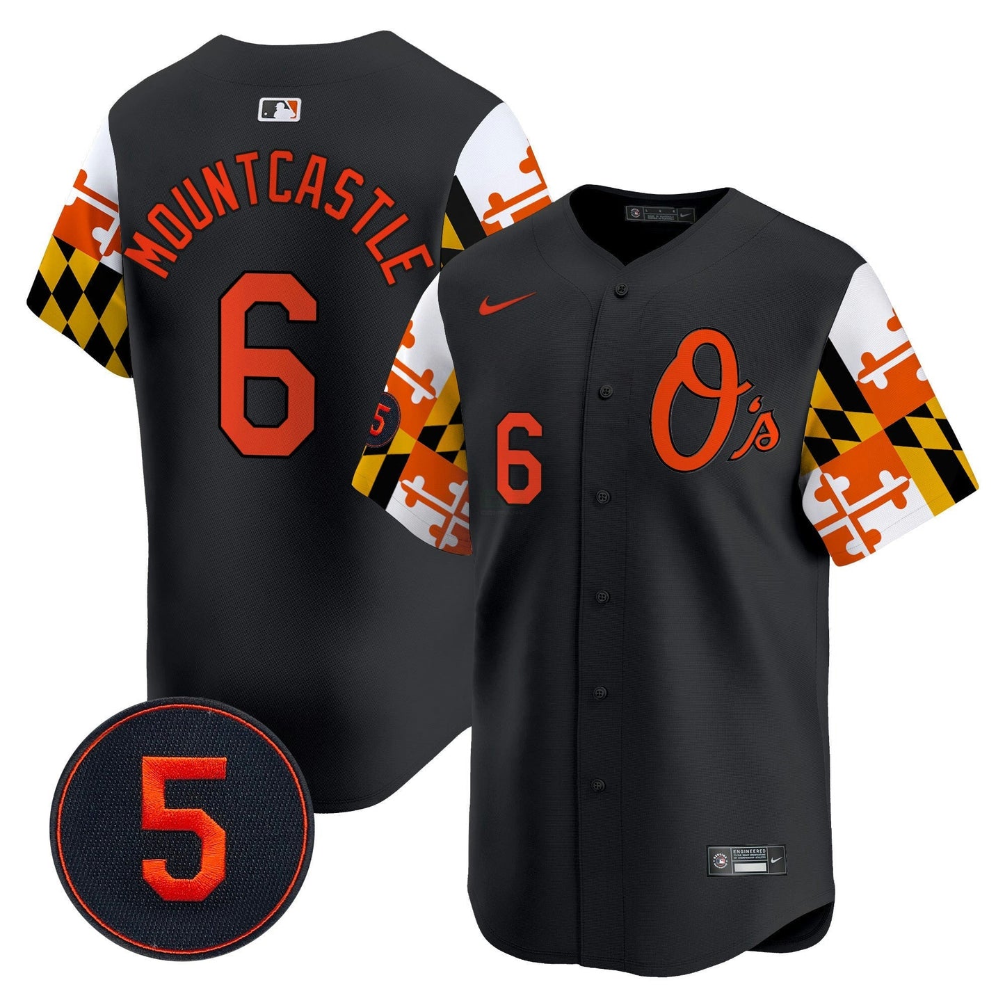 Camisa MLB Men’s Baltimore Robinson Patch Vapor Premier Limited Jersey V5