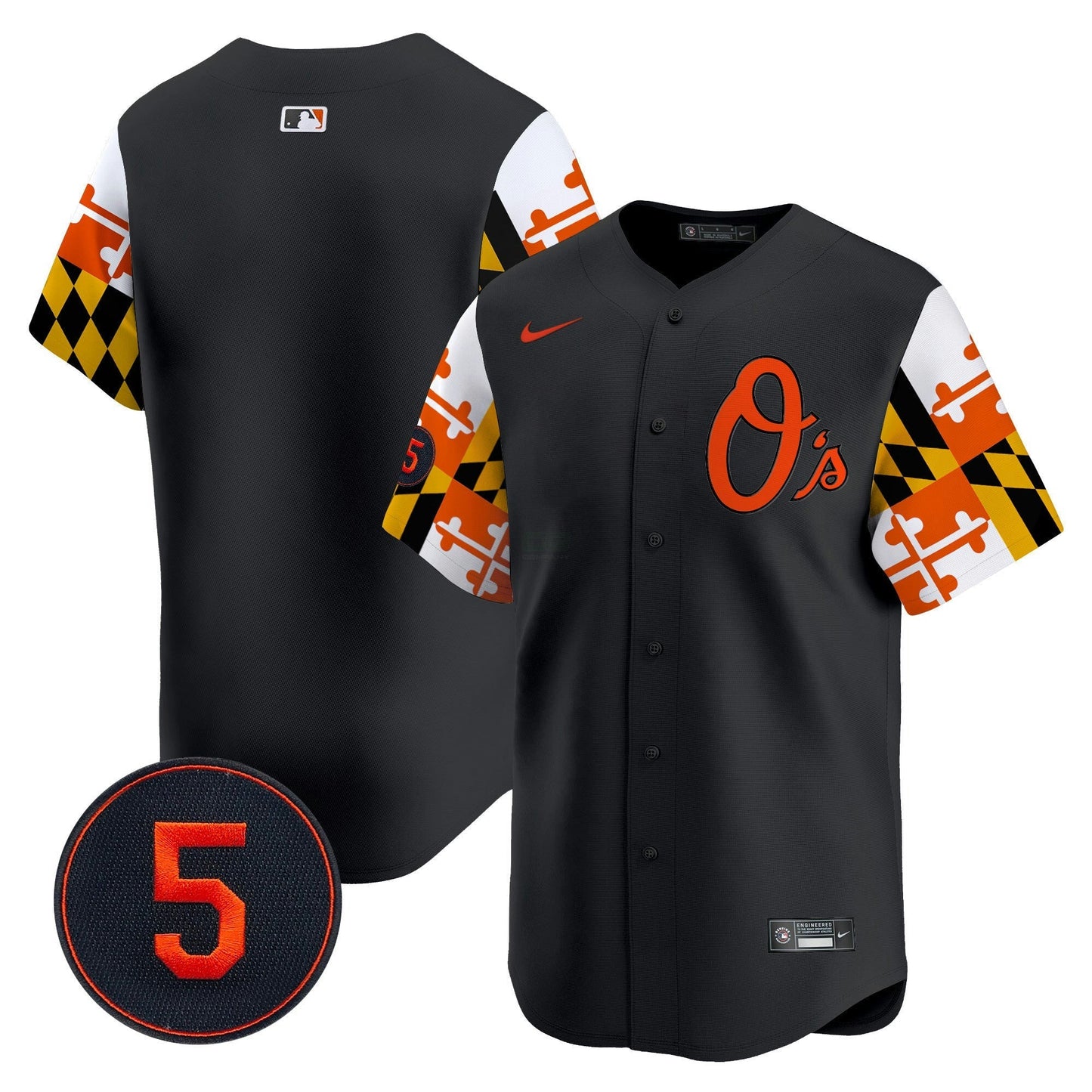 Camisa MLB Men’s Baltimore Robinson Patch Vapor Premier Limited Jersey V5