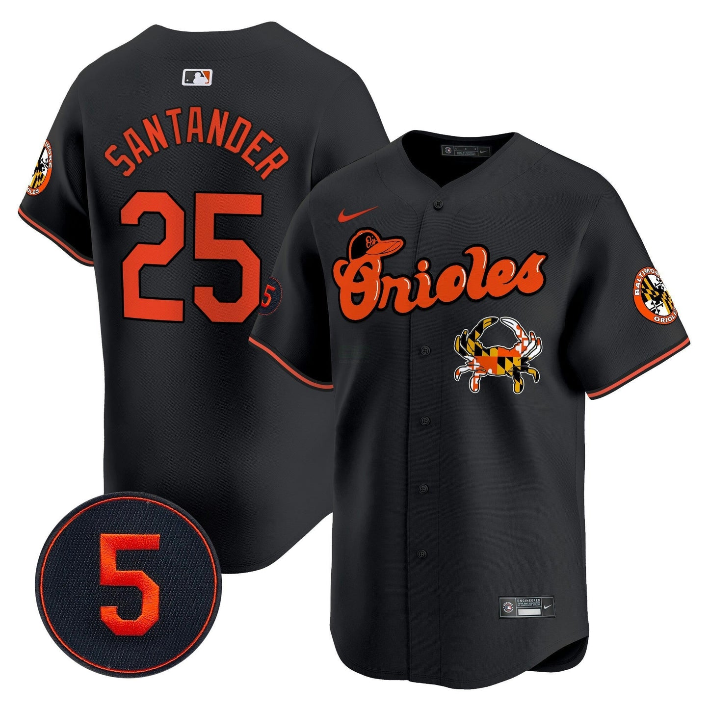 Camisa MLB Men’s Baltimore Robinson Patch Vapor Premier Limited Jersey V6