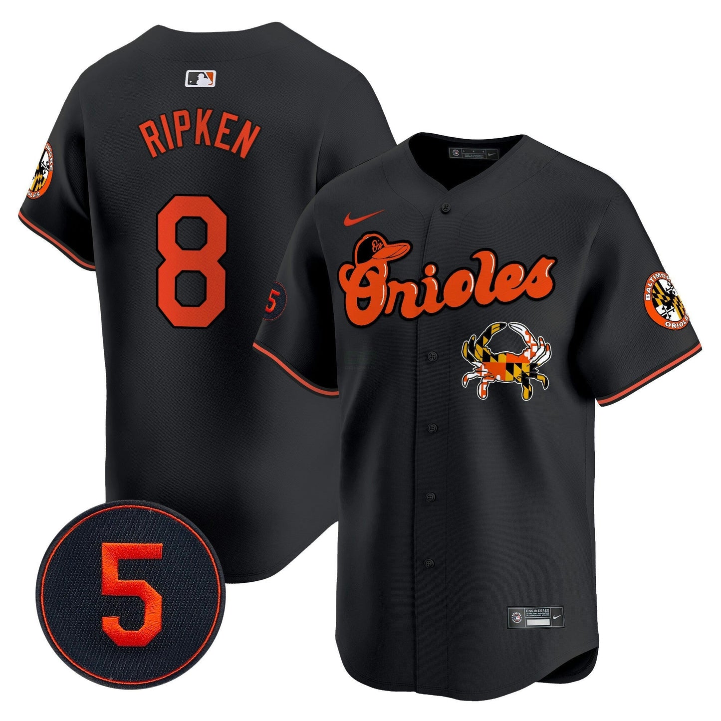Camisa MLB Men’s Baltimore Robinson Patch Vapor Premier Limited Jersey V6