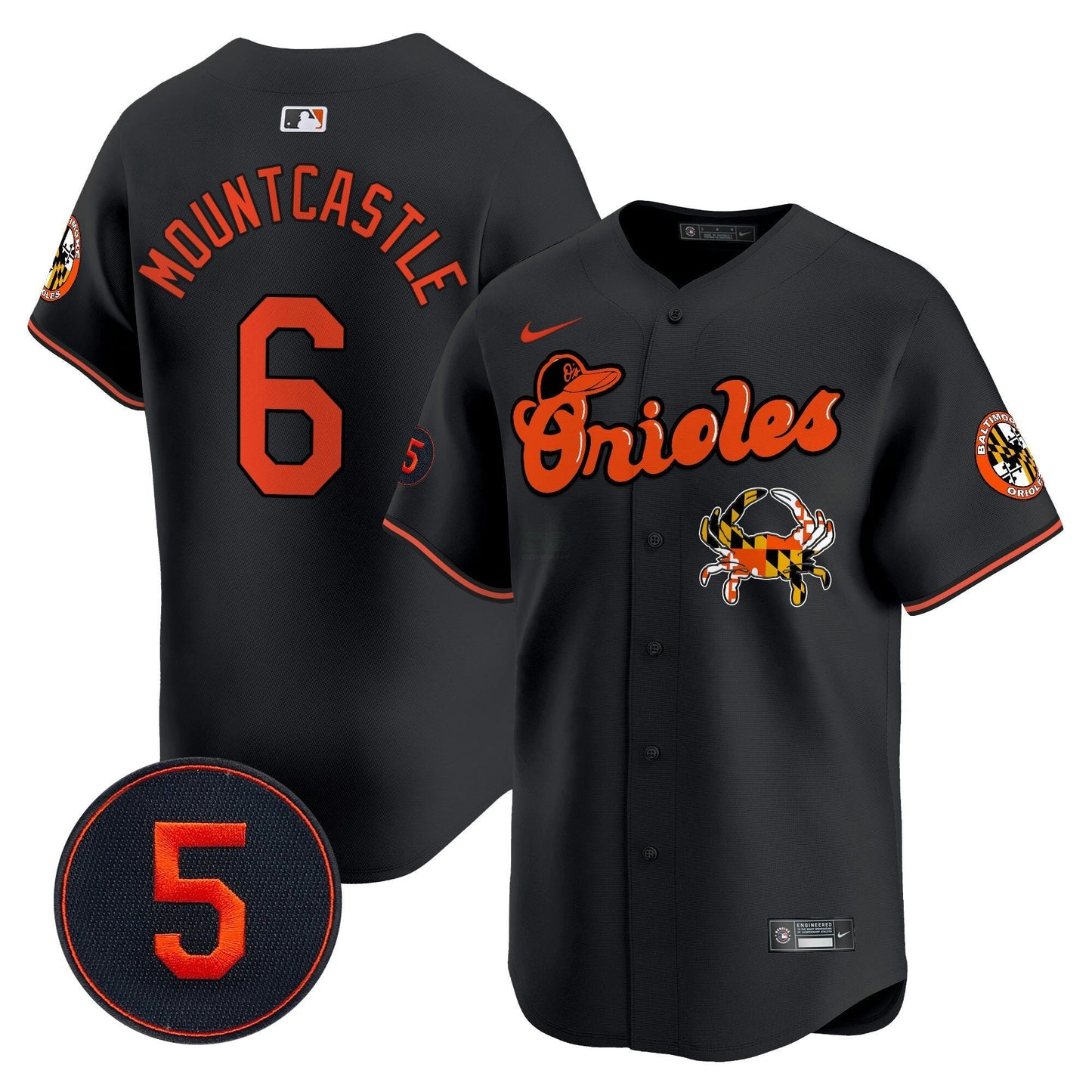 Camisa MLB Men’s Baltimore Robinson Patch Vapor Premier Limited Jersey V6