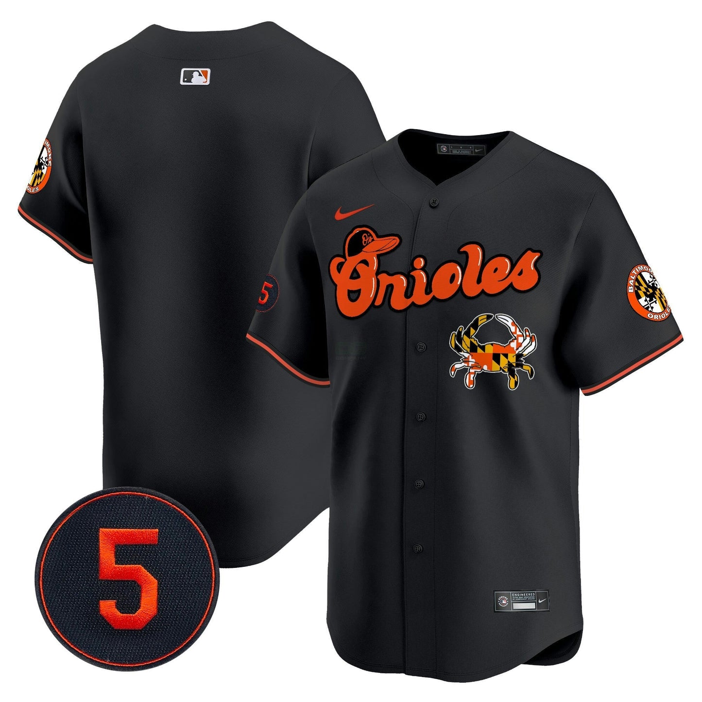 Camisa MLB Men’s Baltimore Robinson Patch Vapor Premier Limited Jersey V6
