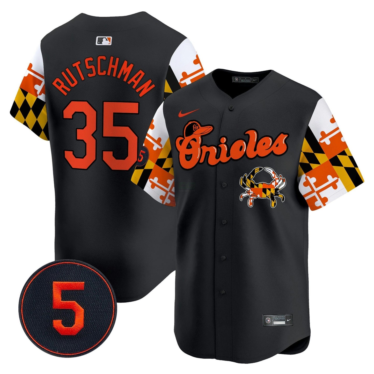 Camisa MLB Men’s Baltimore Robinson Patch Vapor Premier Limited Jersey V7